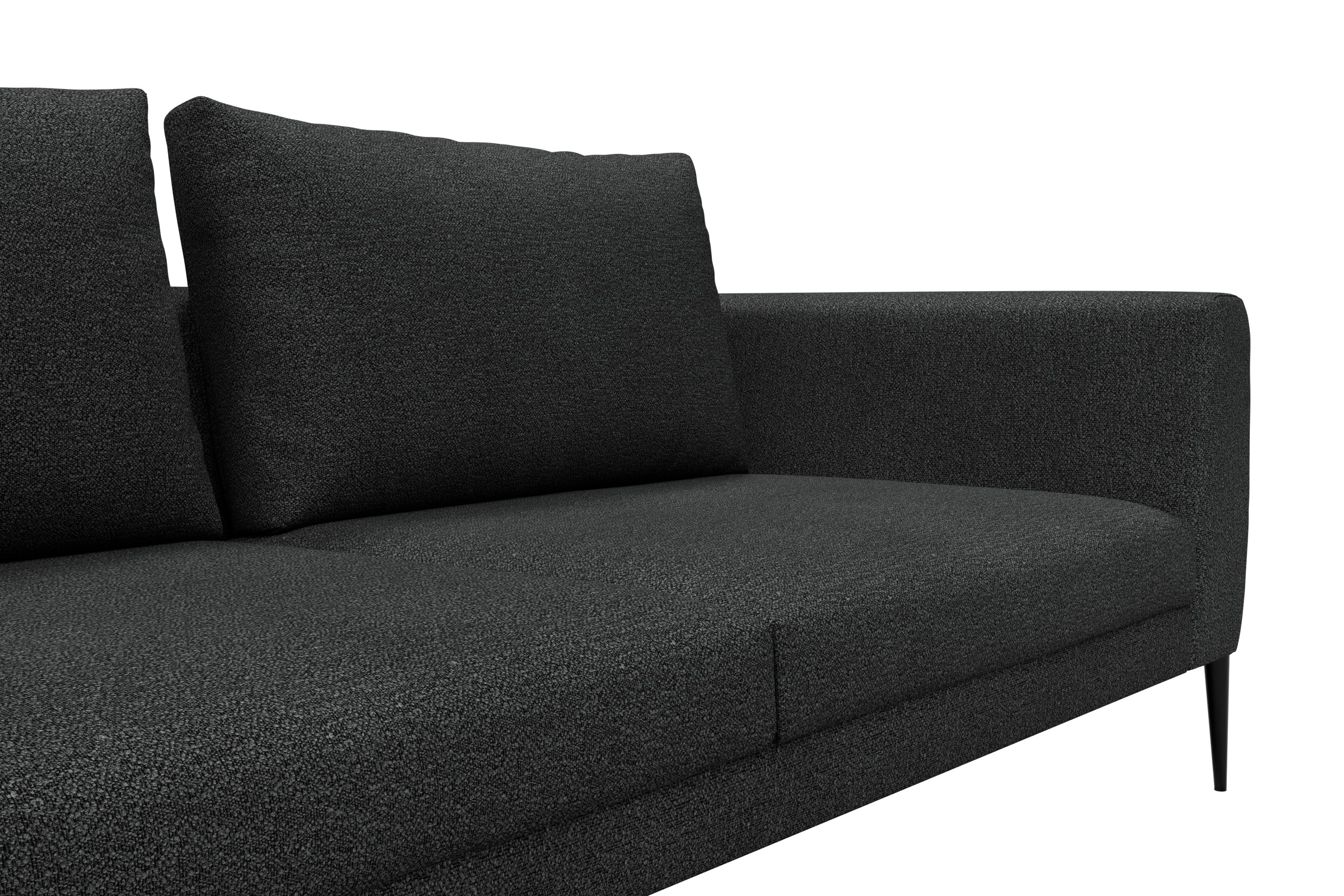 Sofa Paul 3-Sitzer Boucle-Charcoal