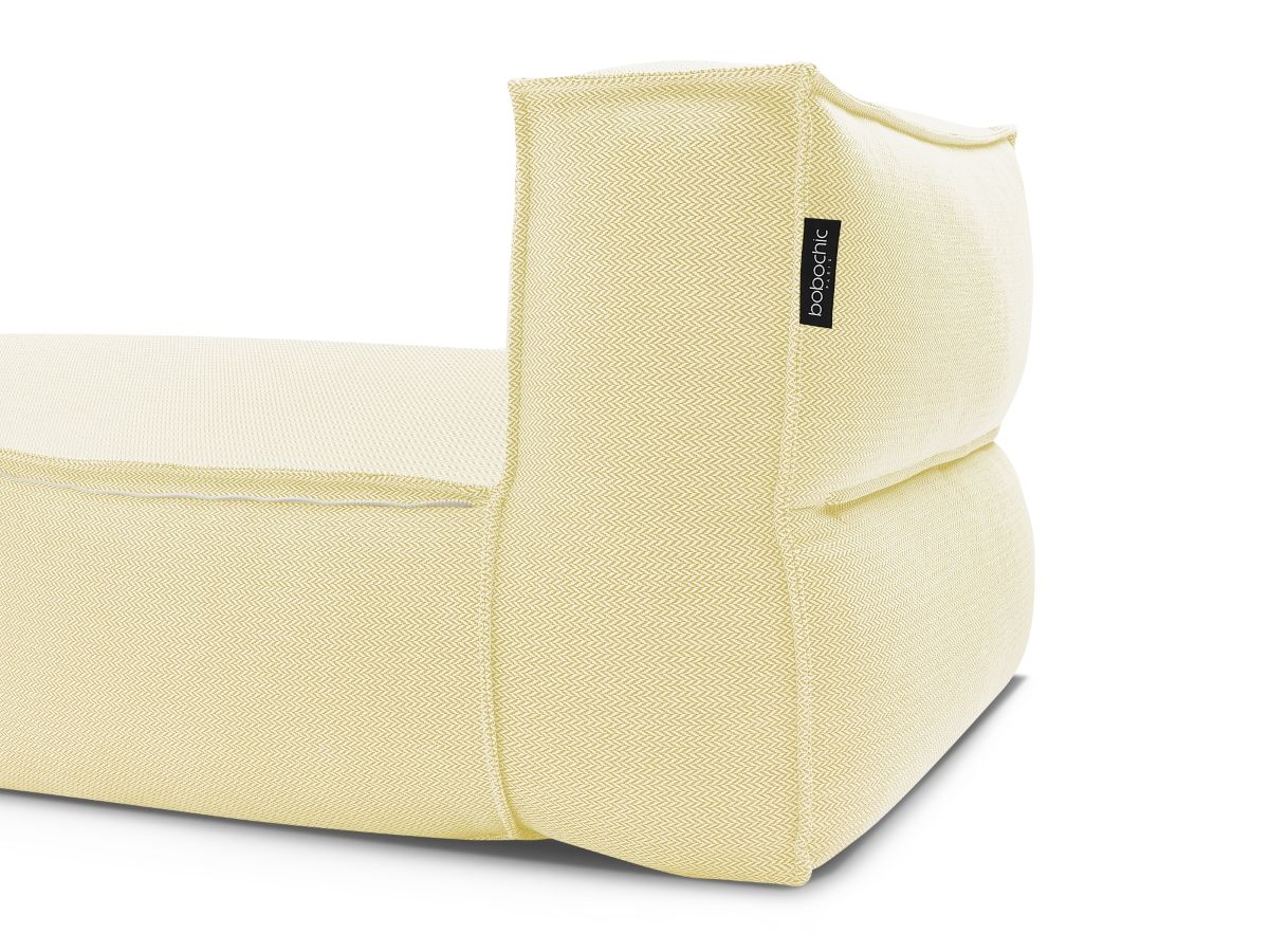 Bobochic Biarritz Méridienne-Modul Melange-Stoff Gelb