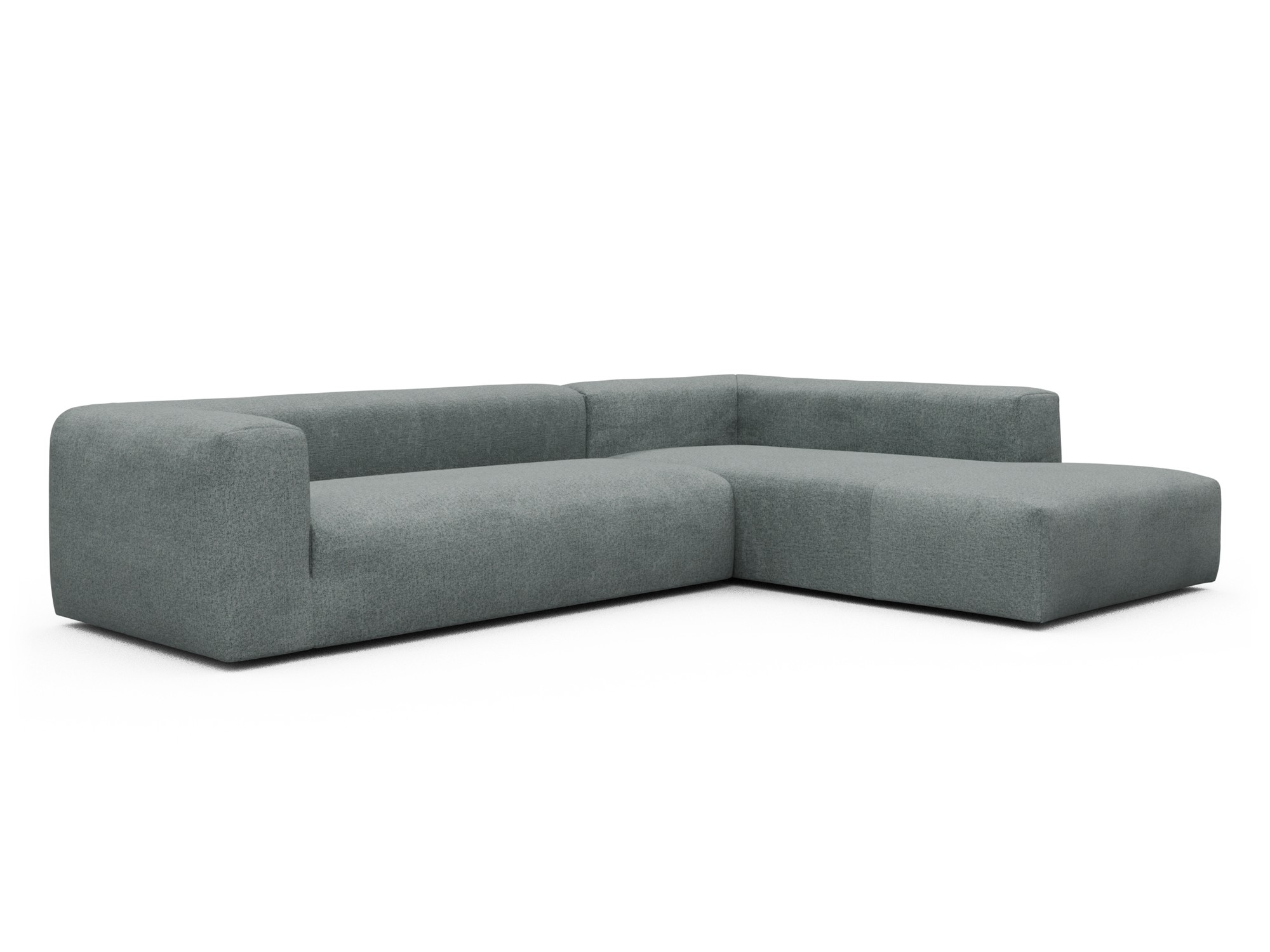 Skandi Home Ecksofa Fred Relax-Ecke rechts mit 2,5-Sitzer Casone-Light-Mixed-Green moebelfaktor