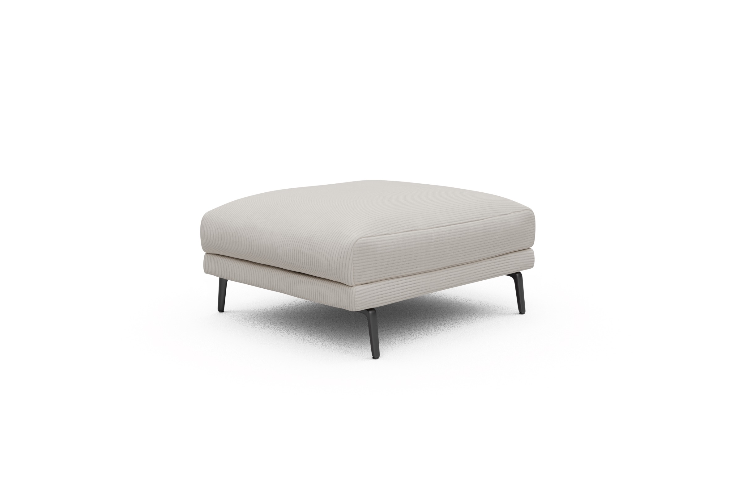 Sitzhocker Karl Corduroy-Ivory