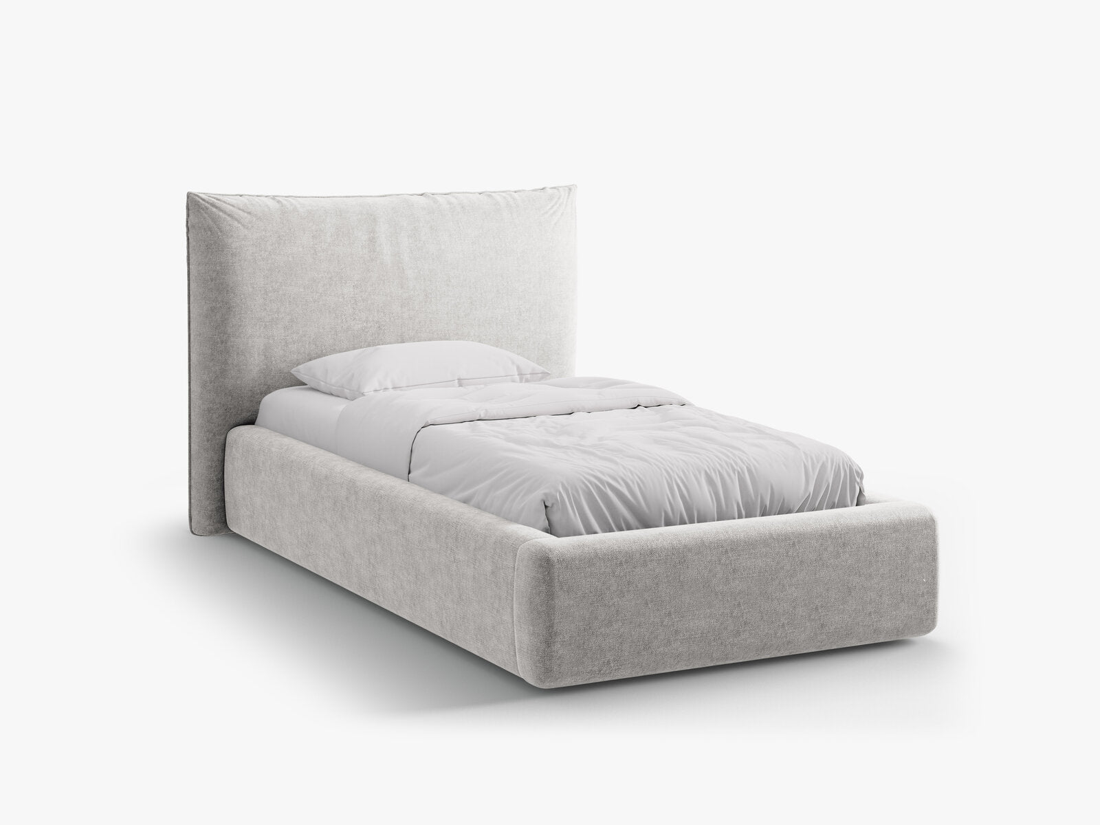 Micadoni Bett Kaelle Chenille Perfect Harmony Hellgrau