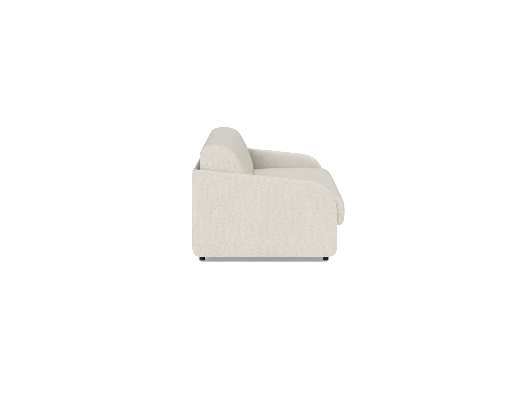 Schlafsofa Eivor mit Memory-Matratze 160 Boucle Skandi 531-Off-White