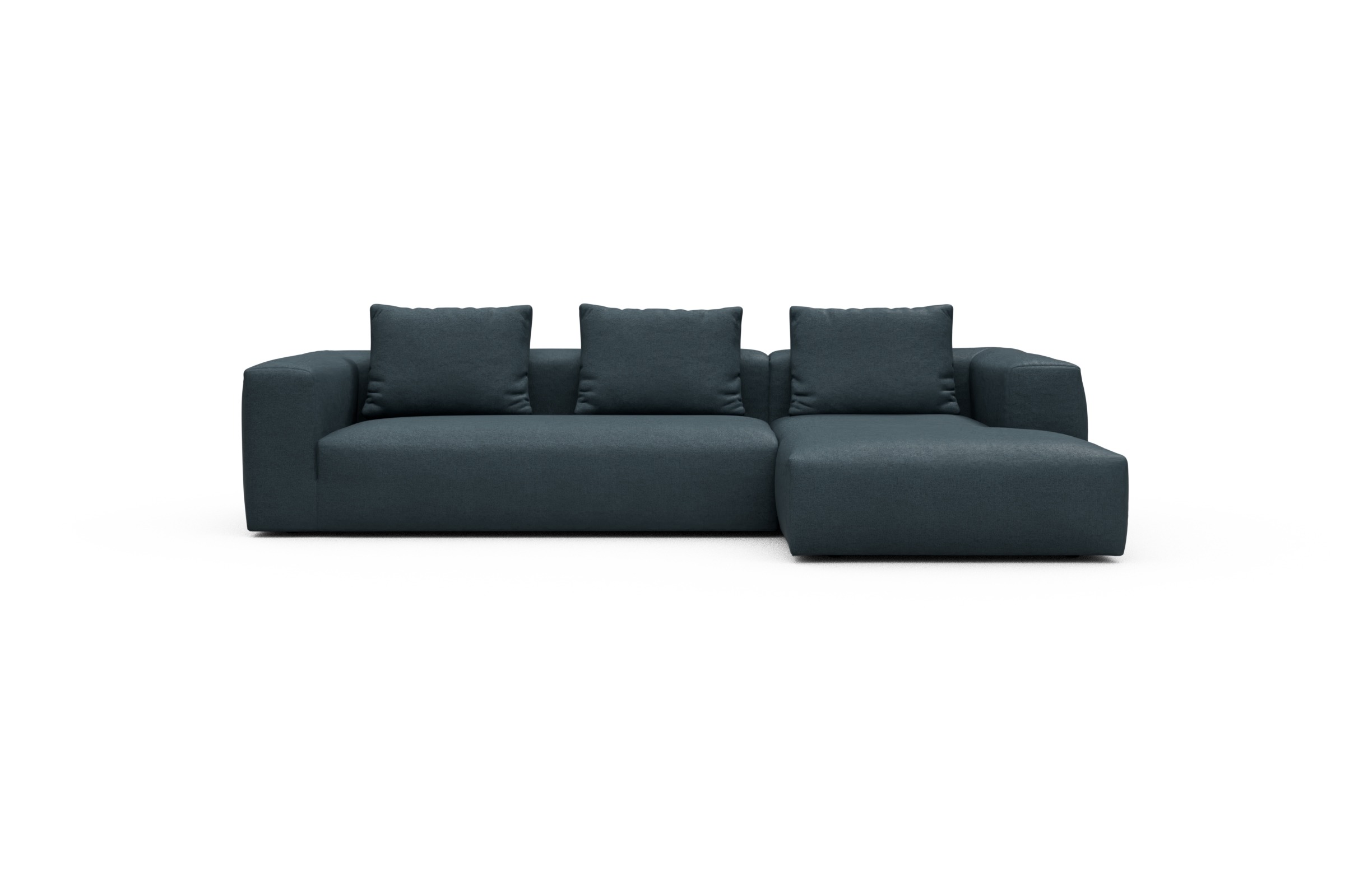 Skandi Home Ecksofa Fred Chaiselongue rechts mit 2,5-Sitzer Denari-Royal-Blue moebelfaktor