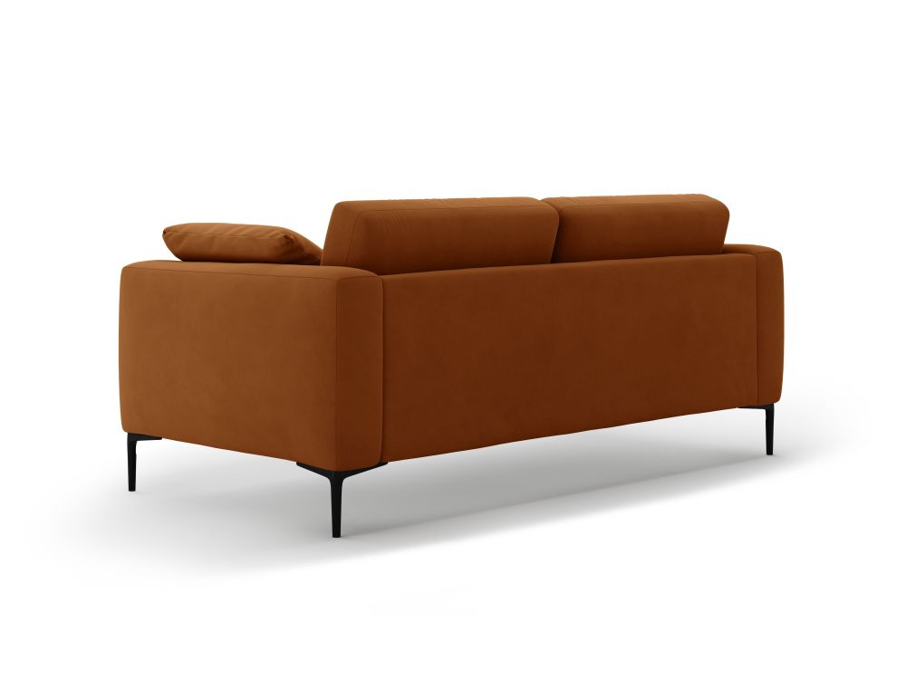 Cosmopolitan Design Sofa Lazio 3-Sitzer Samt Salvador Terrakotta