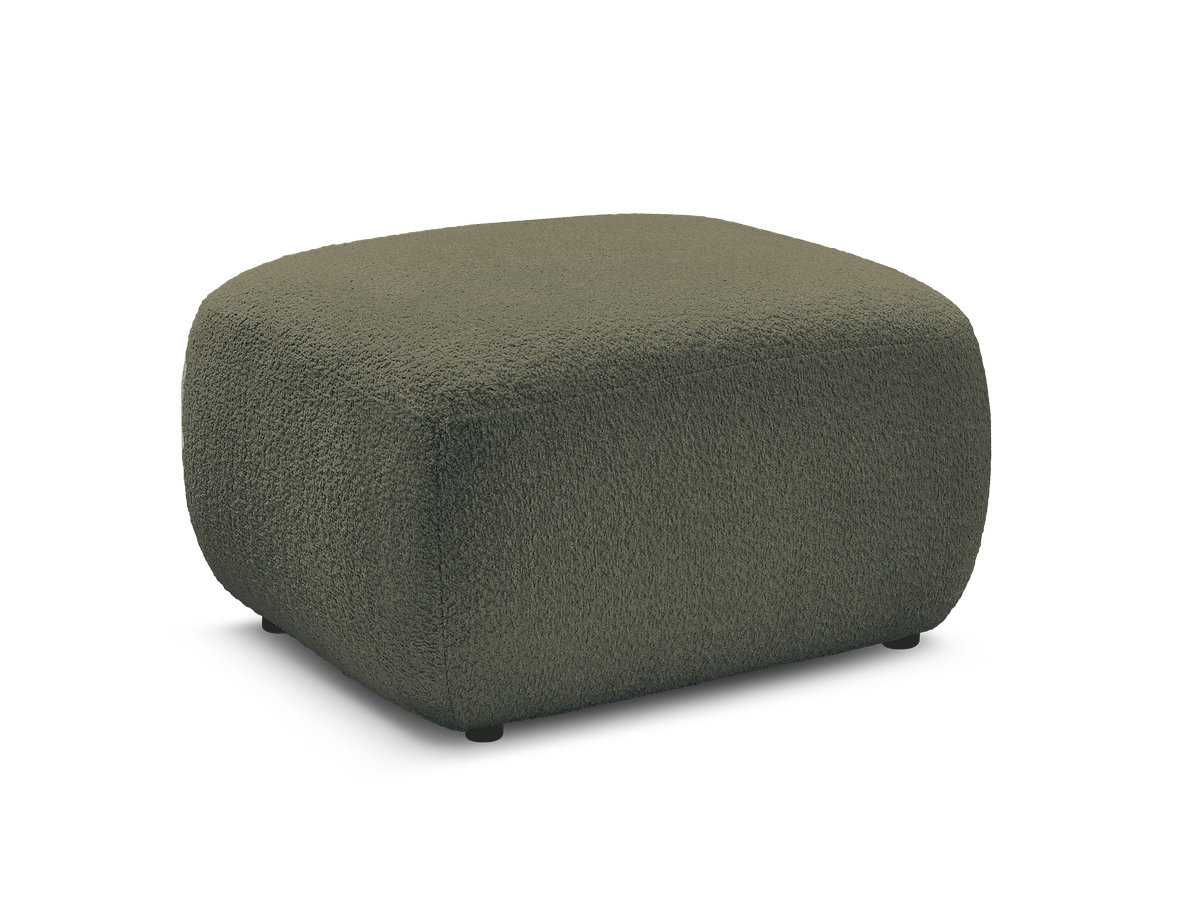 Bobochic Montaigne Pouf Bouclé-Stoff Grün