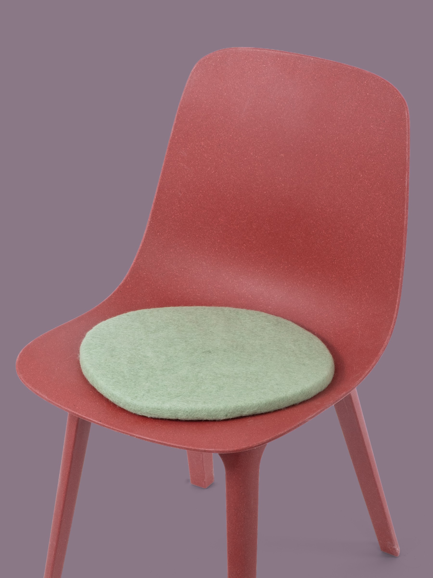 myfelt Lasse Filz-Sitzauflage Hellgrün Ø 36 cm