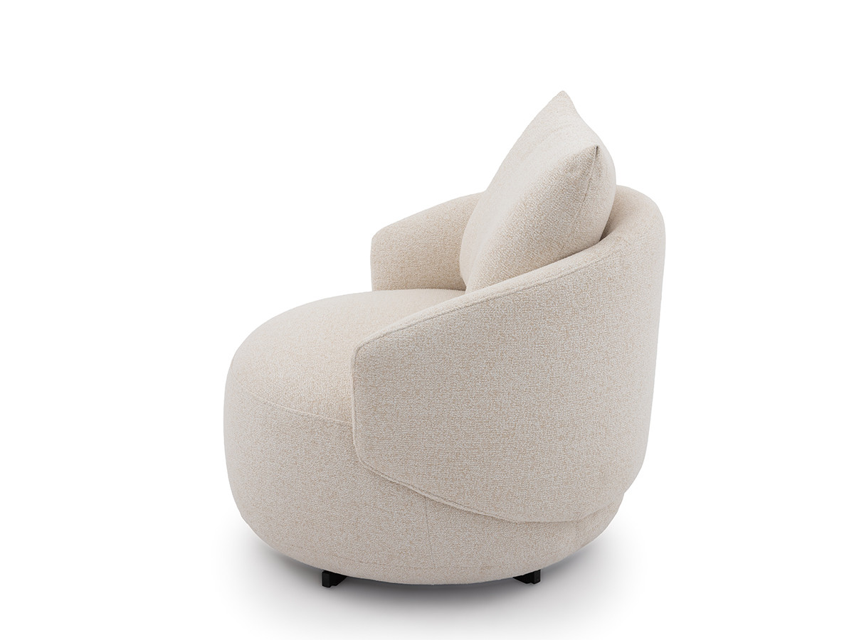 Bobochic Lexie Sessel Melange-Stoff Beige