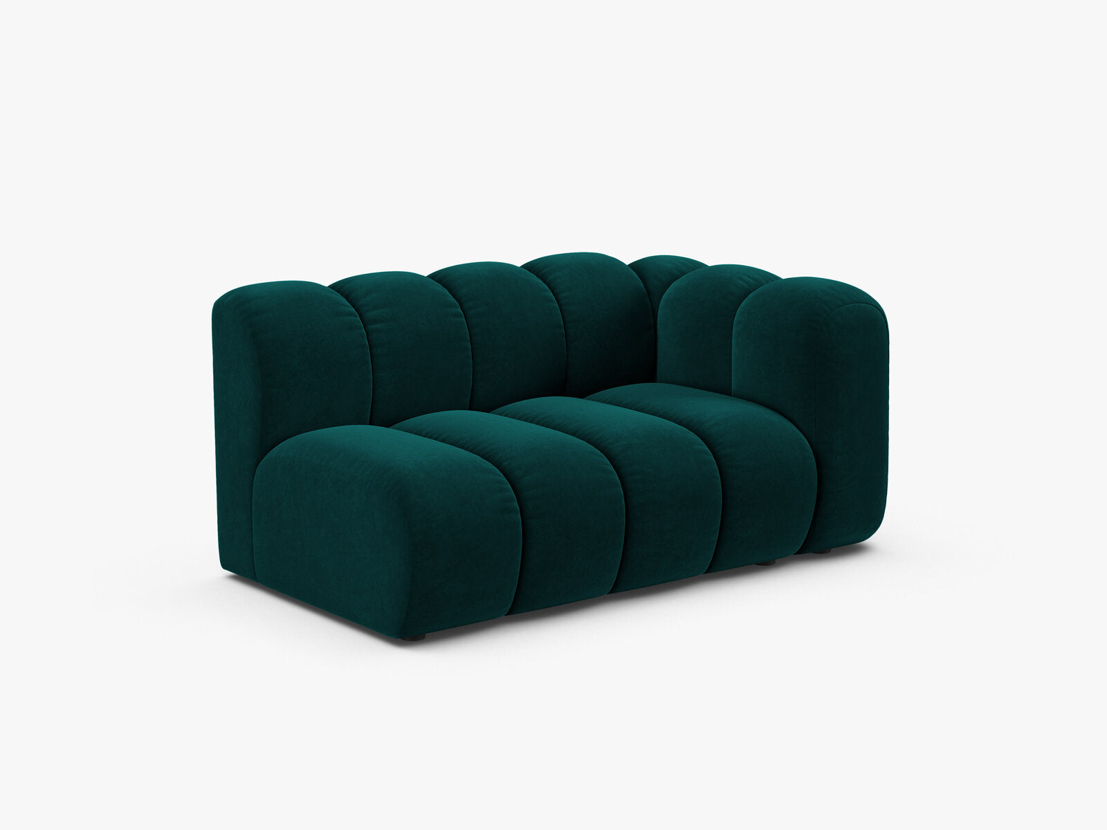 Micadoni Modul Lupine 2-Sitzer Samt Venus Dunkel Petrol Rechts