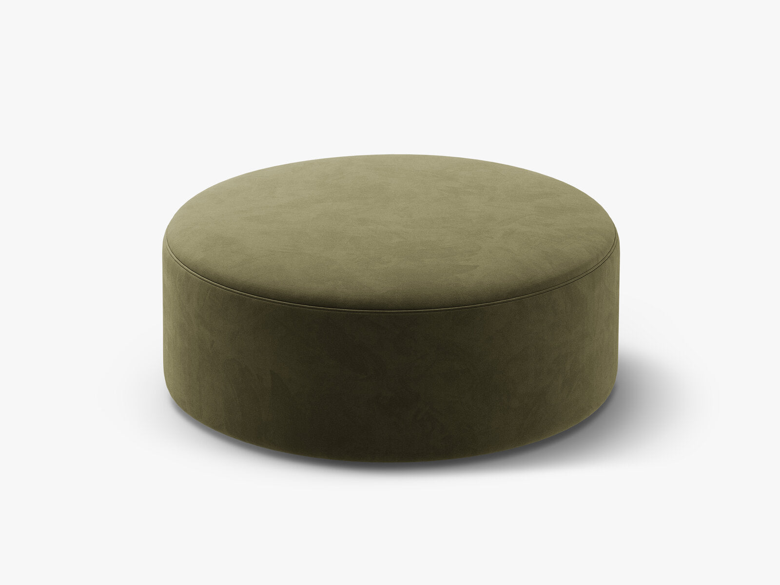Micadoni Pouf Dia 90cm Samt Salvador Grün