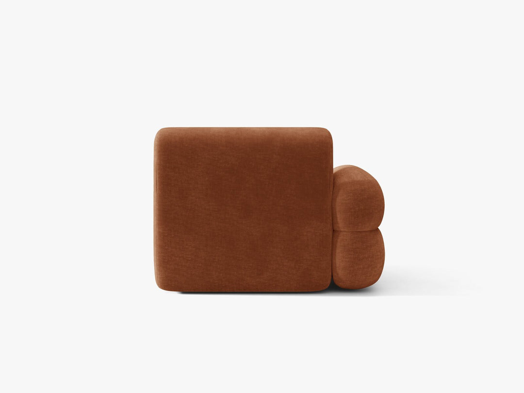 Micadoni Neo Sofamodul Links Chenille Golden Terrakotta