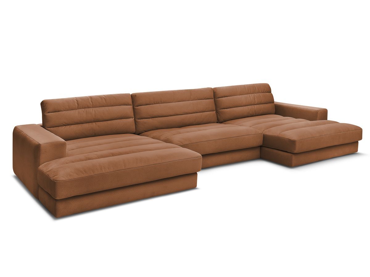 Bobochic Sierra Wohnlandschaft Samt Orange