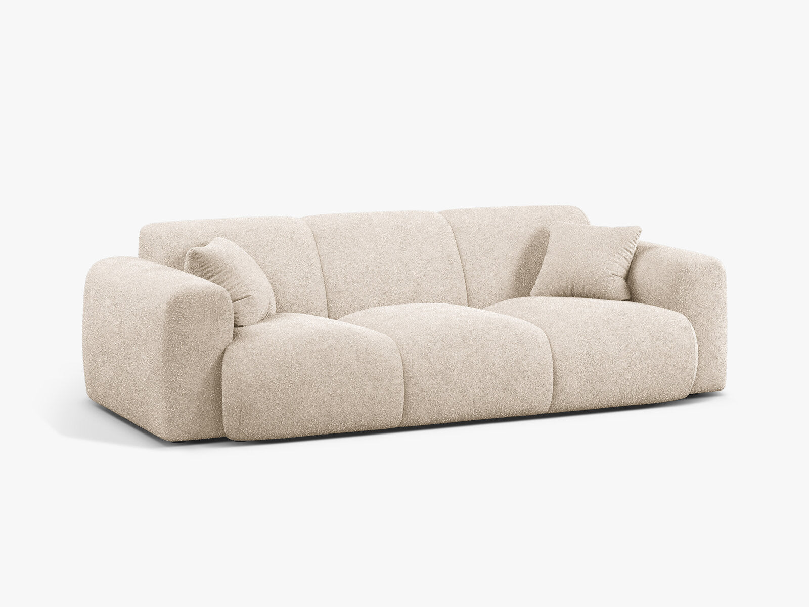 Micadoni Sofa Molino 3-Sitzer Boucle Baloo Beige