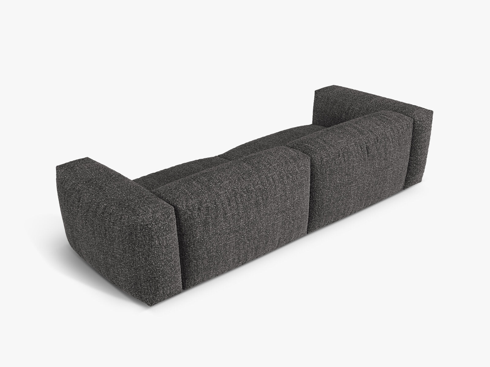 Micadoni Sofa Martina 4-Sitzer Boucle Monet Anthrazit