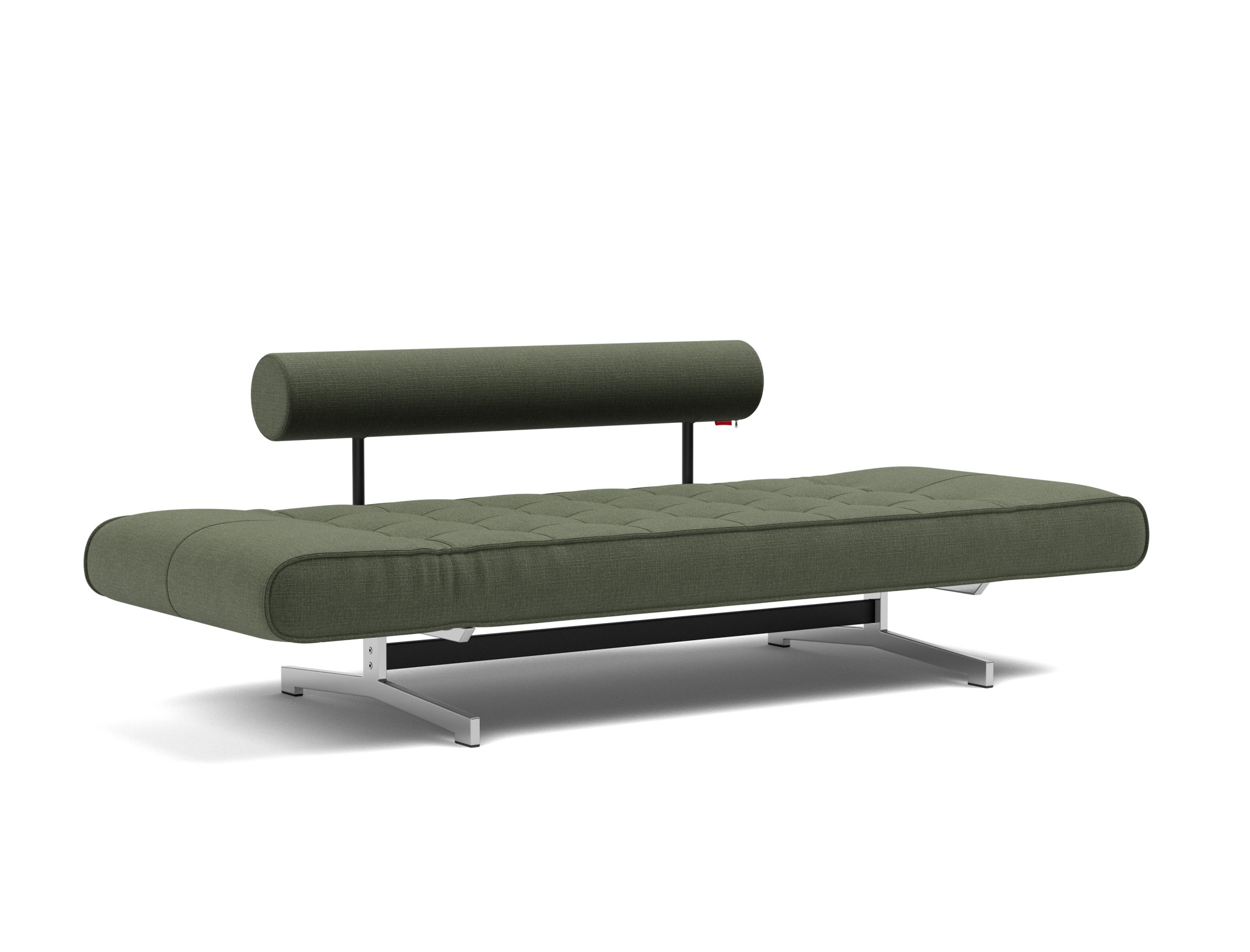 Tagesbett Ghia Chenille Esina 413-Olive-Green Beine Chrom