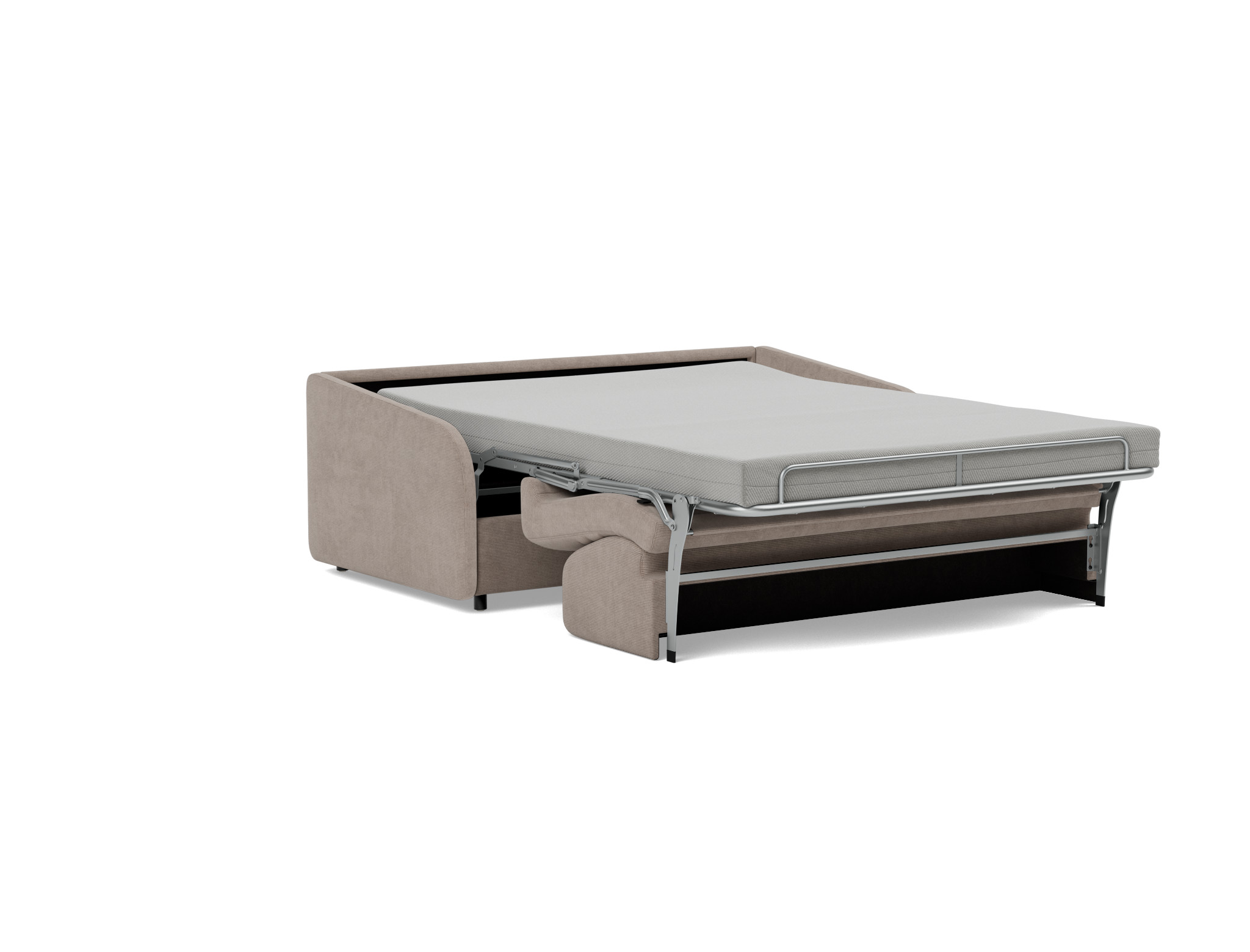 Schlafsofa Eivor mit Memory-Matratze 140 Kord Cordufine 318-Beige