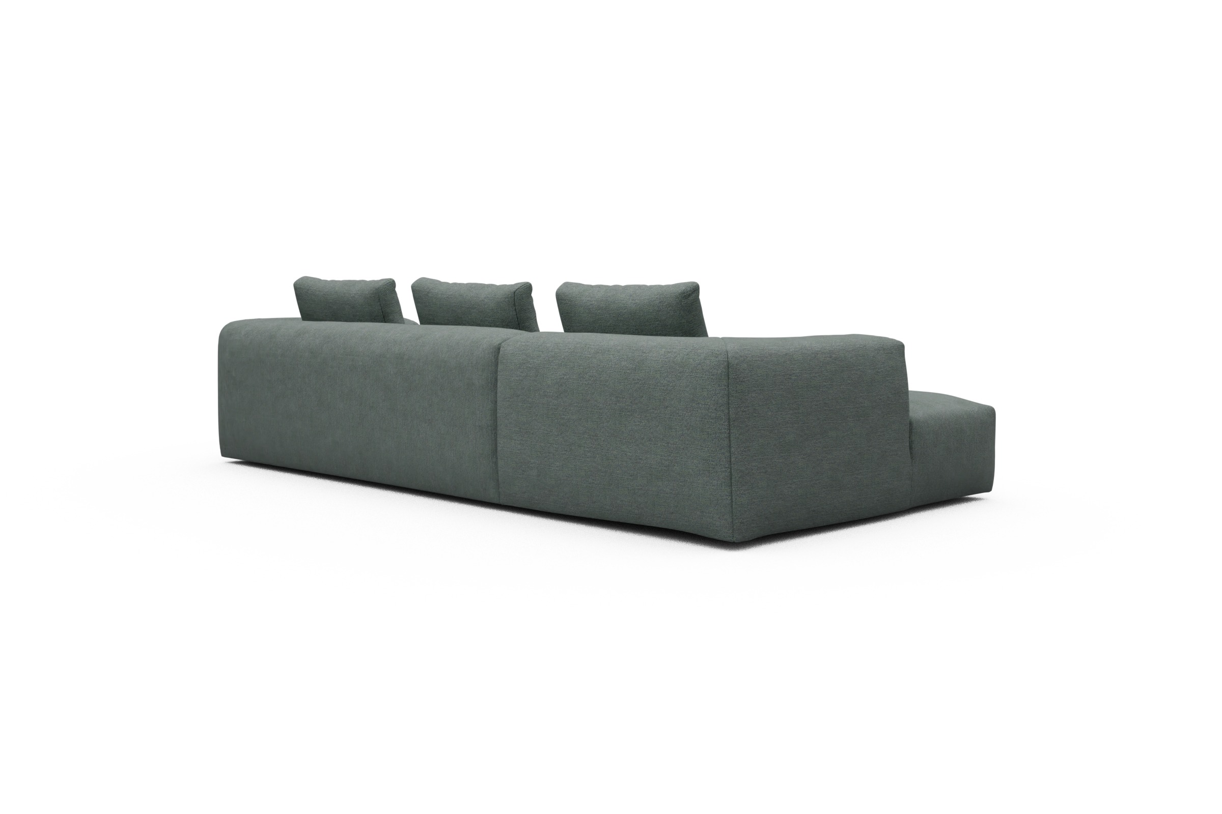 Ecksofa Fred Chaiselongue links mit 2,5-Sitzer Carreno-Ice-Blue