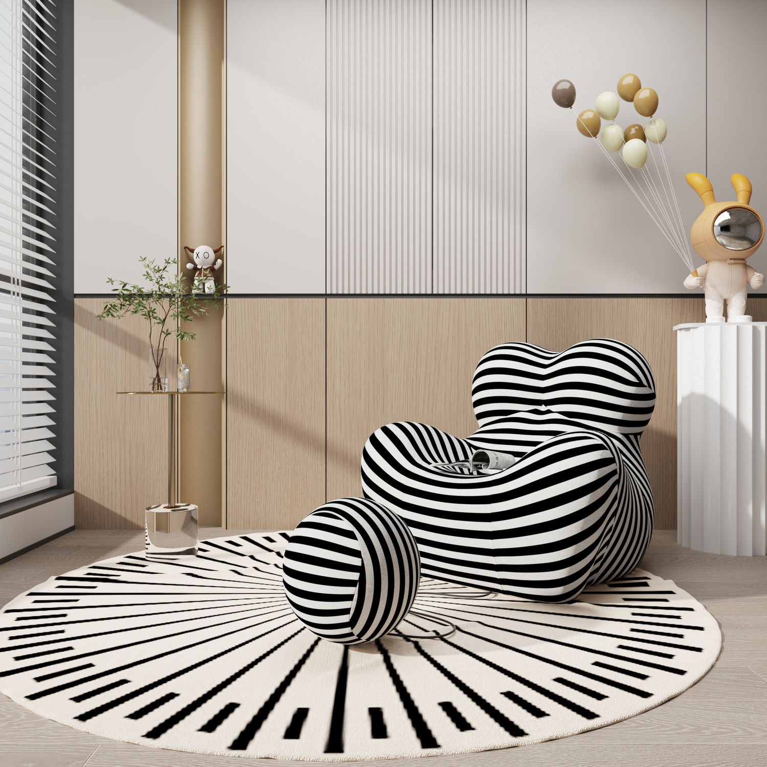 Livin Hill Beistelltisch Modig Gold und Transparent M28