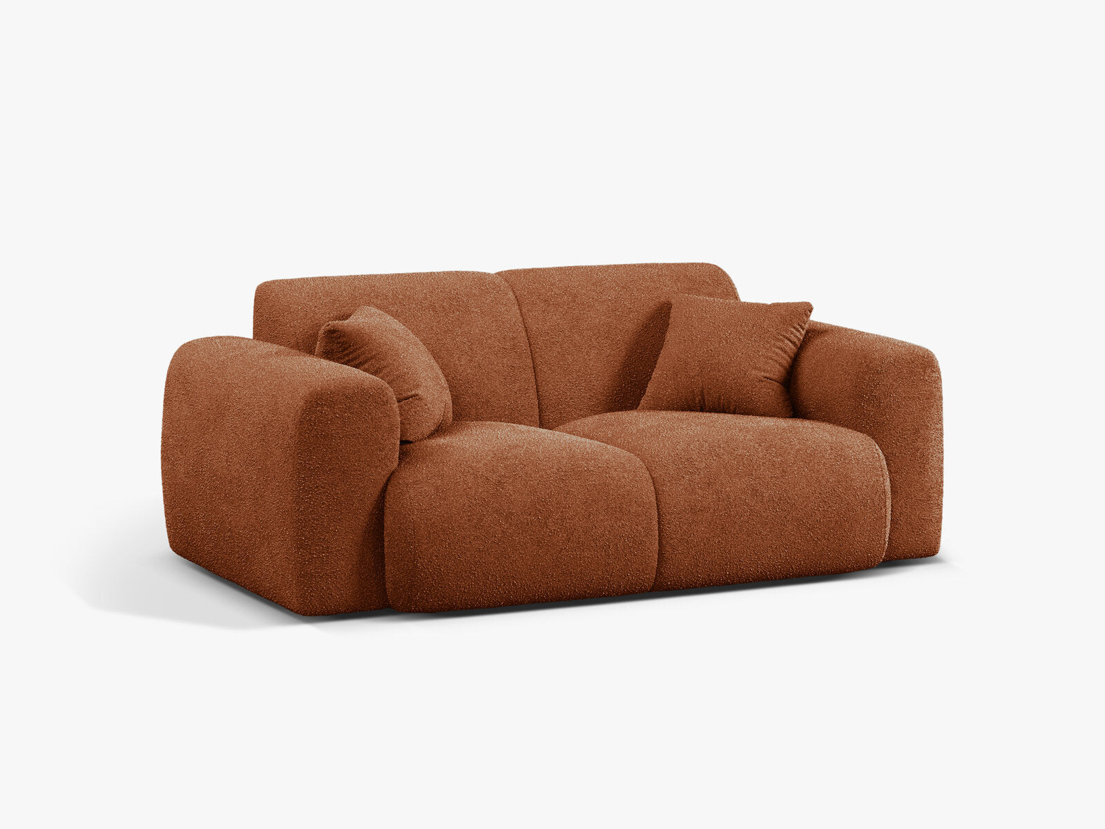 Micadoni Sofa Molino 2-Sitzer Boucle Baloo Braun