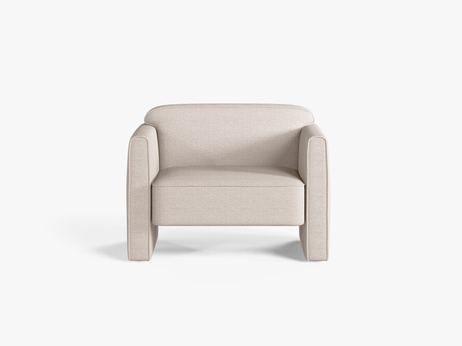 Micadoni Sessel Abby Strukturierter Stoff Heritage Beige