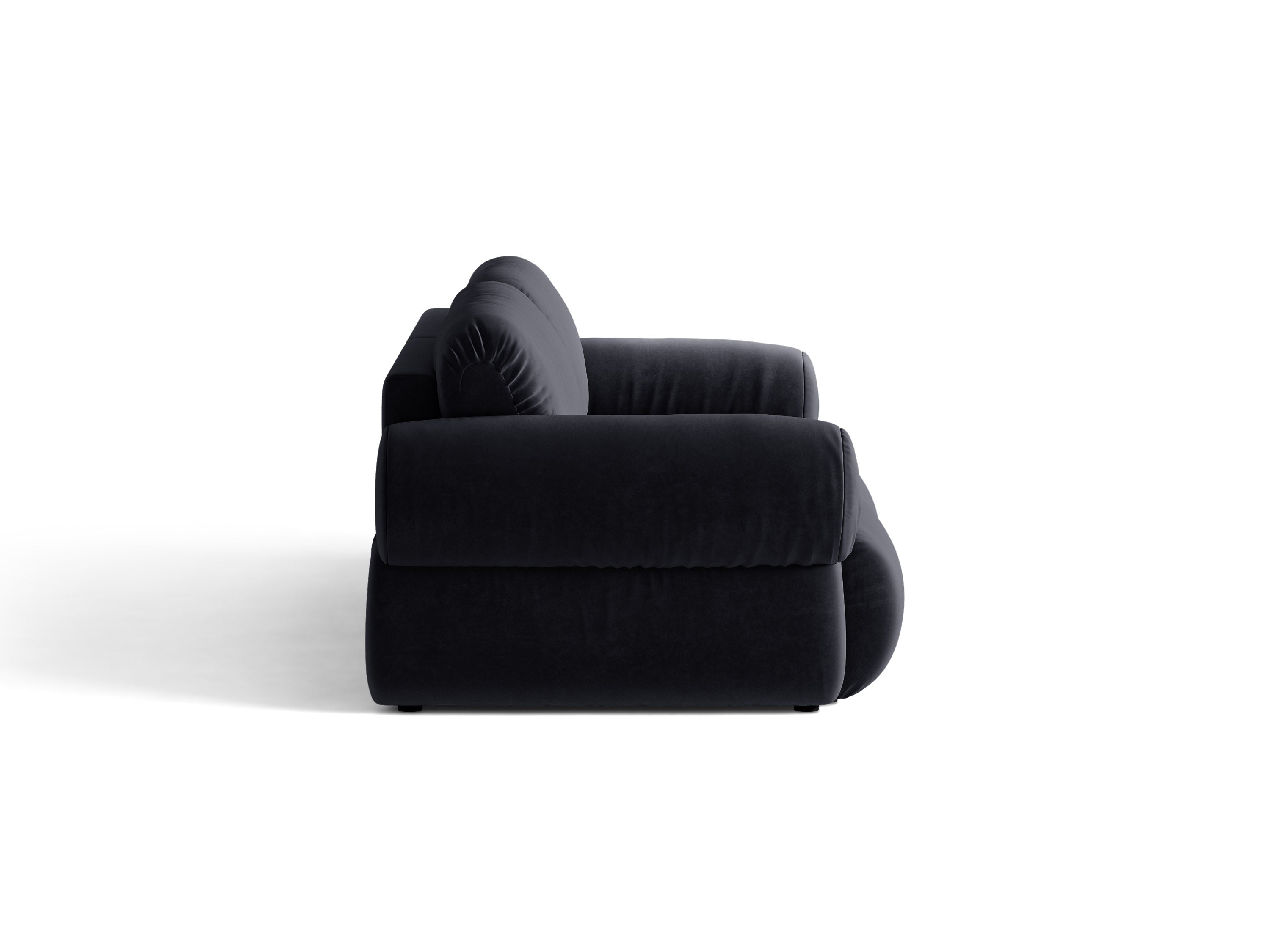Micadoni Ophelia Sofa 4-Sitzer Samt Salvador Königsblau