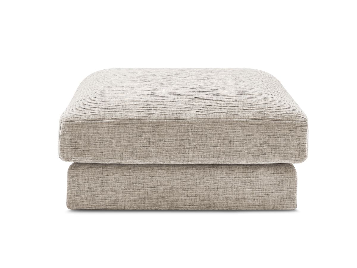 Bobochic Leonard Pouf Strukturstoff Beige