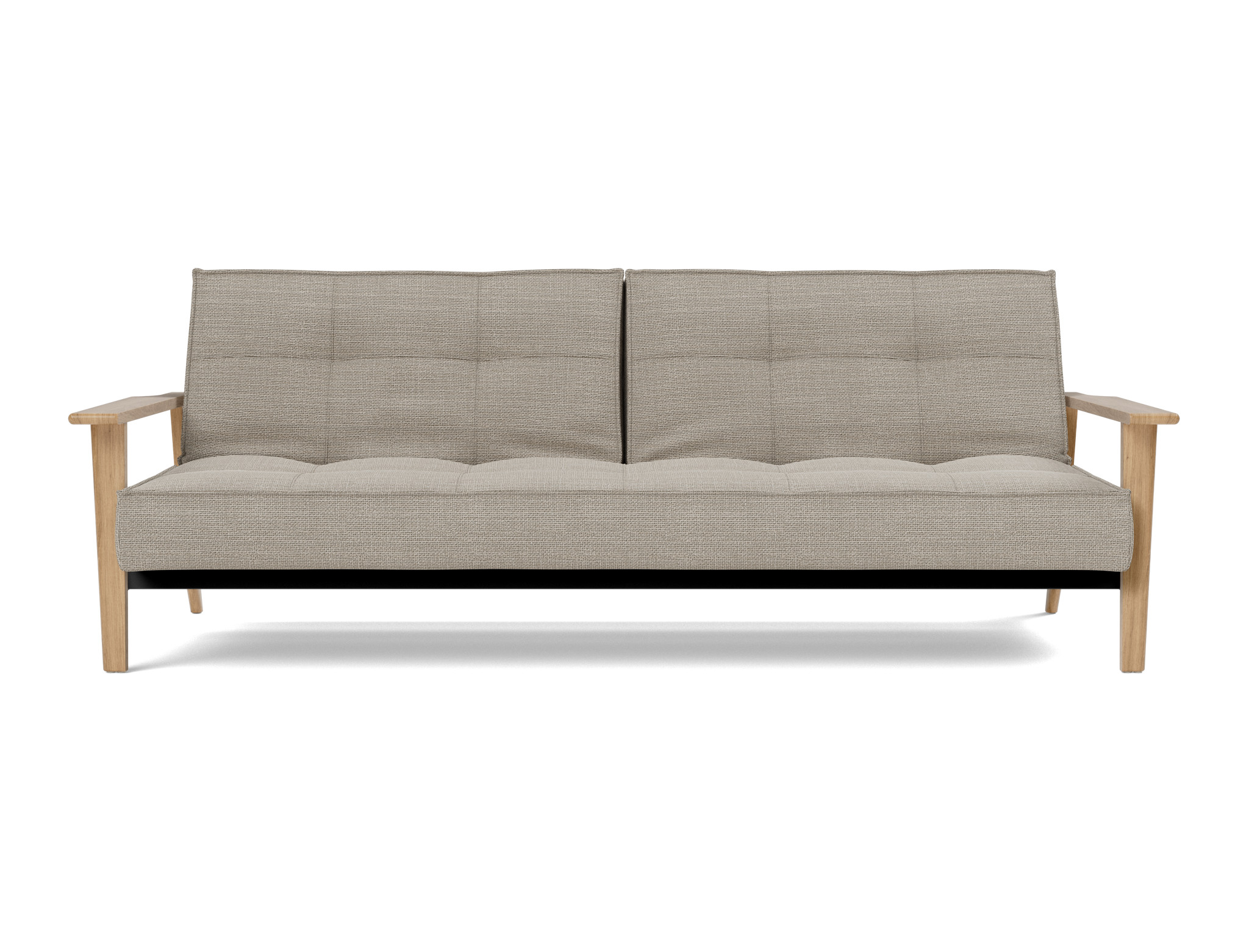 Schlafsofa Splitback Frej Strukturierter Stoff Kenya 579-Gravel