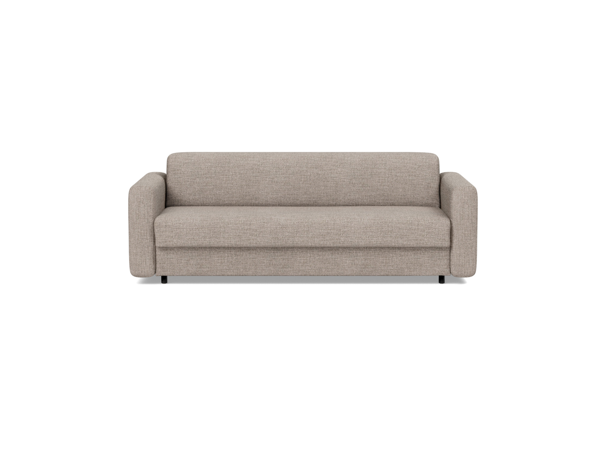 Schlafsofa Killian mit Taschenfederkernmatratze 160 Chenille Yuveno 472-Warm-Grey