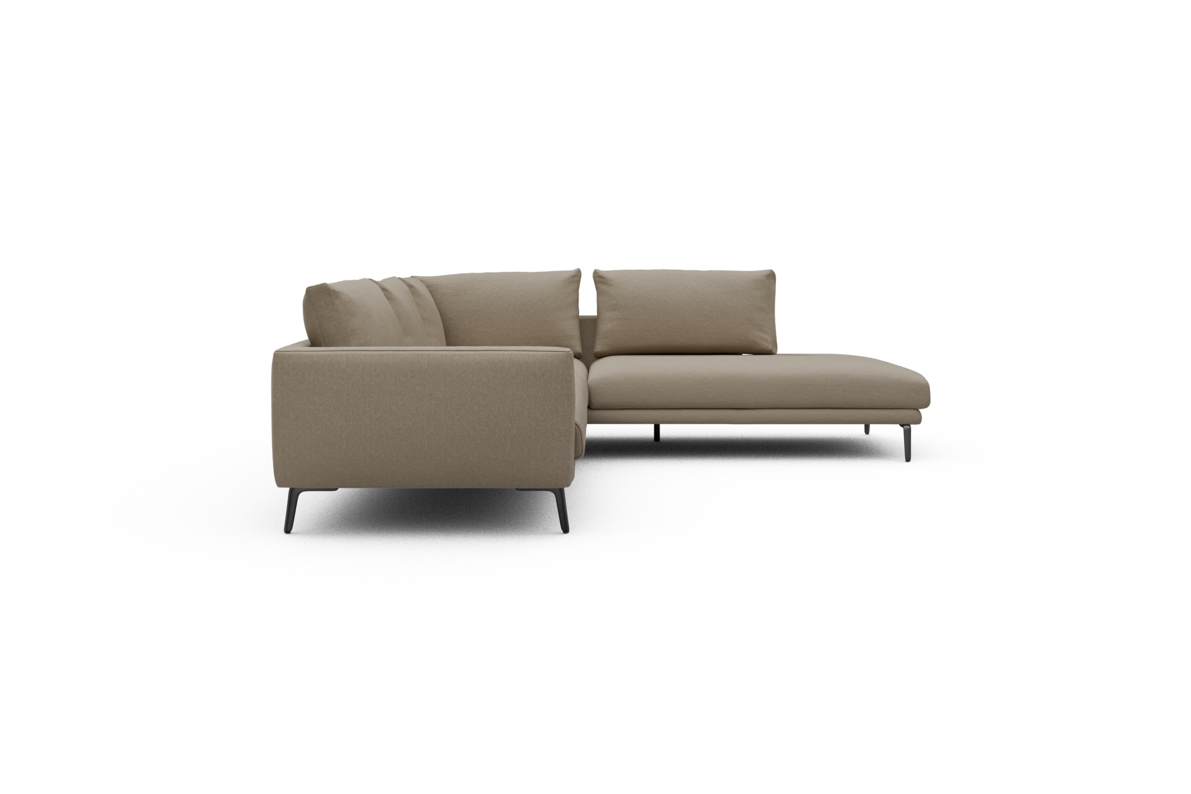 Ecksofa Karl Relax-Ecke rechts mit 2,5-Sitzer Satya-Natural
