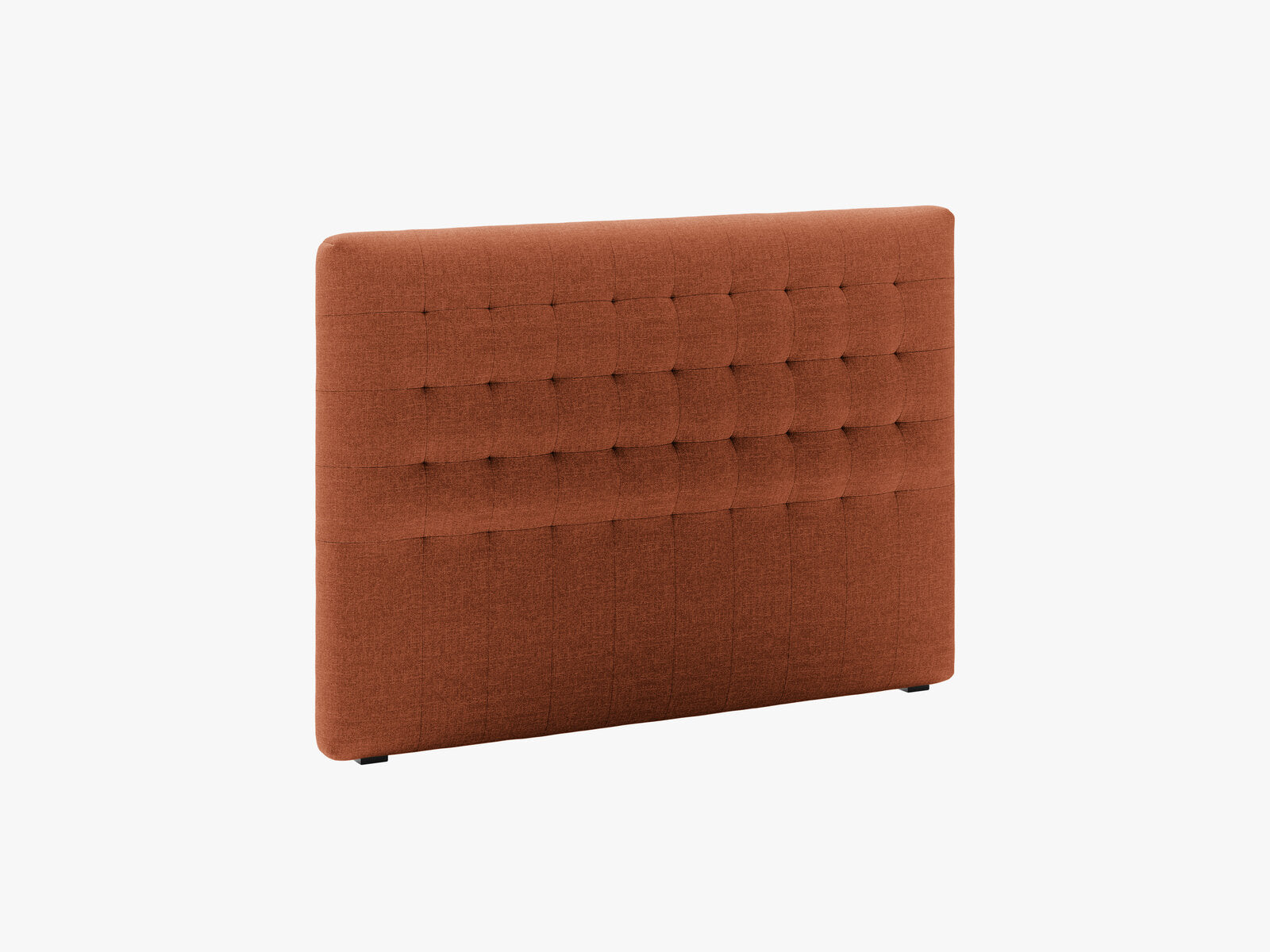 Micadoni Nova Samtiger Kopfteil 120 cm (H 95 cm) Strukturierter Stoff Liberty Ziegel 140x95