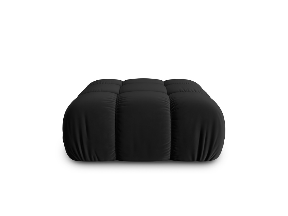 Cosmopolitan Design Pouf Cortina Samt Bluvel Schwarz