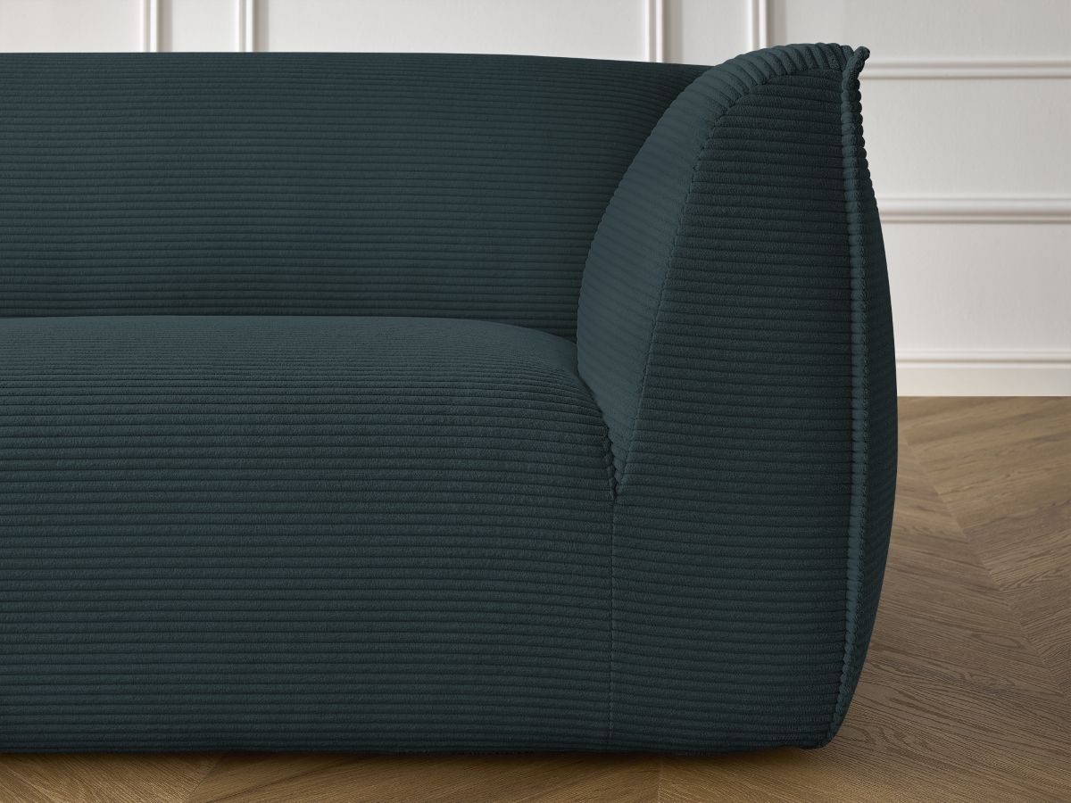 Bobochic Giorgia Sofa 3-Sitzer Cordsamt Dunkelblau