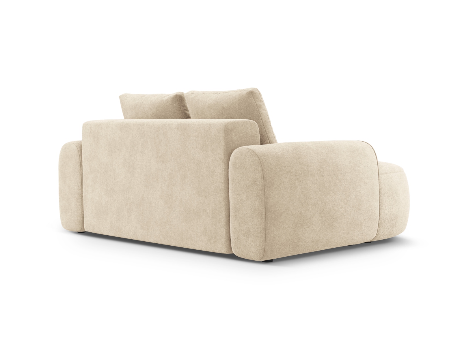 Cosmopolitan Design Sofa Linz 2-Sitzer Samt Vogue Helles Beige