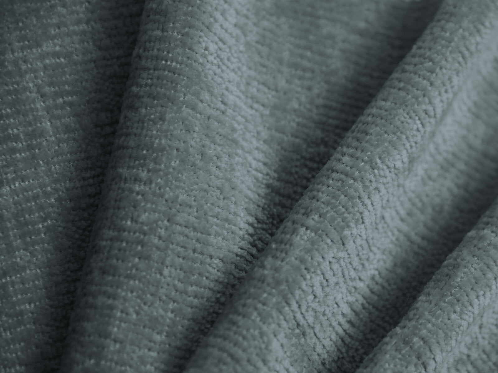 Micadoni Stauraumbett mit Kopfteil Lupine Chenille Perfect Harmony Hellblau 90x200