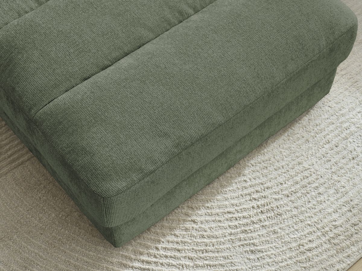 Bobochic Sierra Pouf Strukturstoff Dunkelgrün