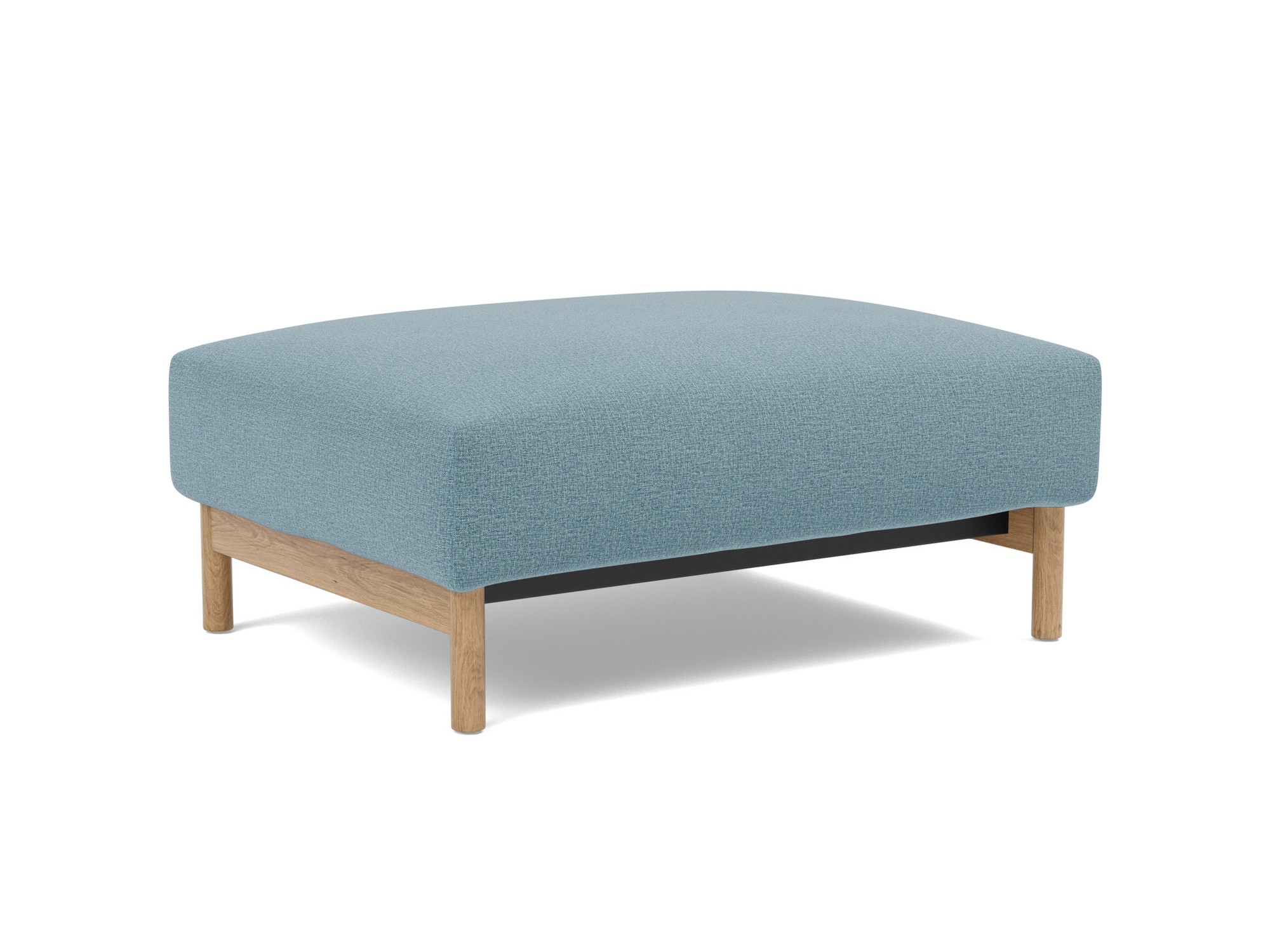 Hocker Malloy Flachgewebe Mixed Dance 525-Light-Blue Beine Eiche