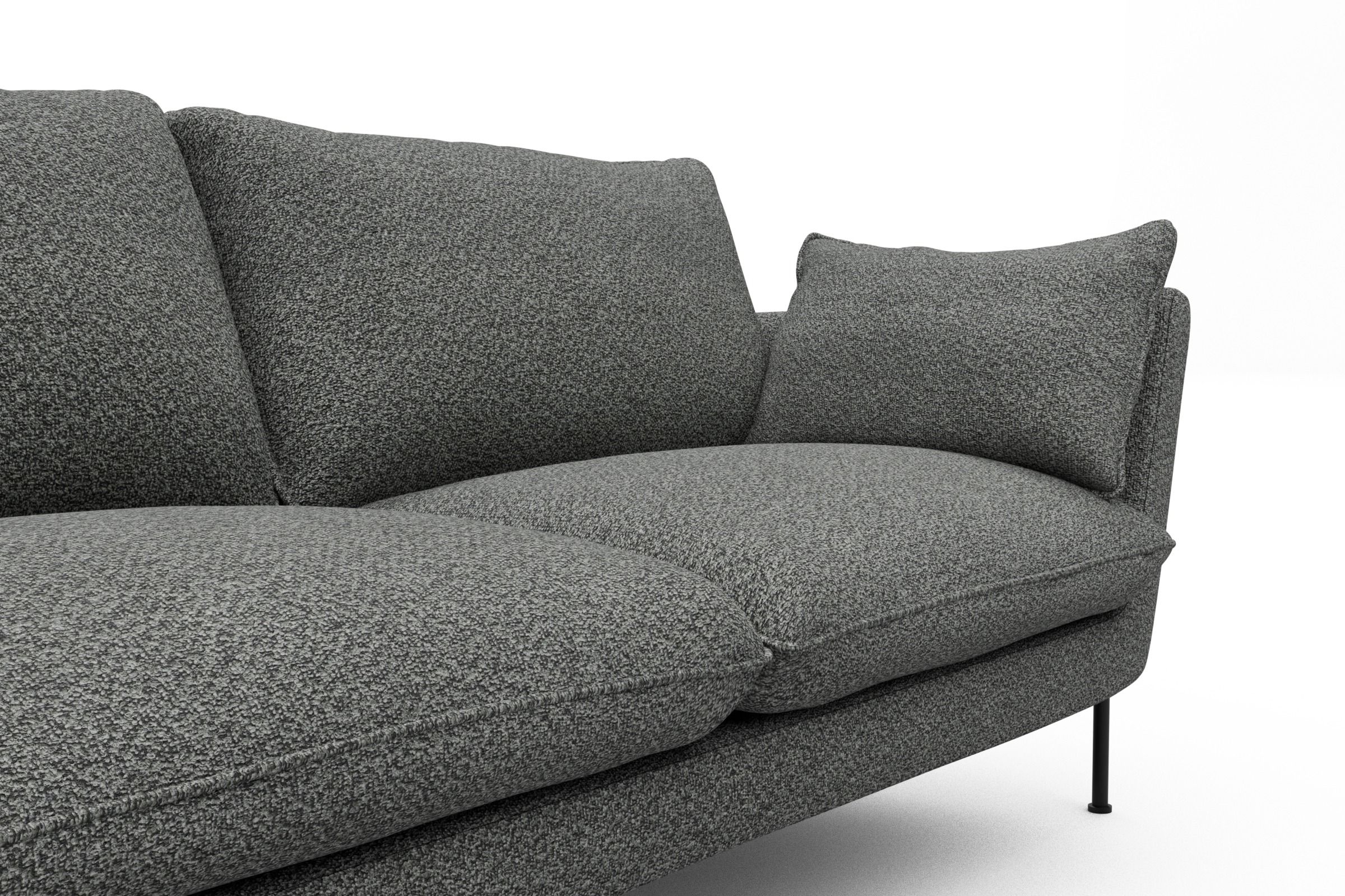 Sofa Anton 3-Sitzer Vanora-Warm-Grey