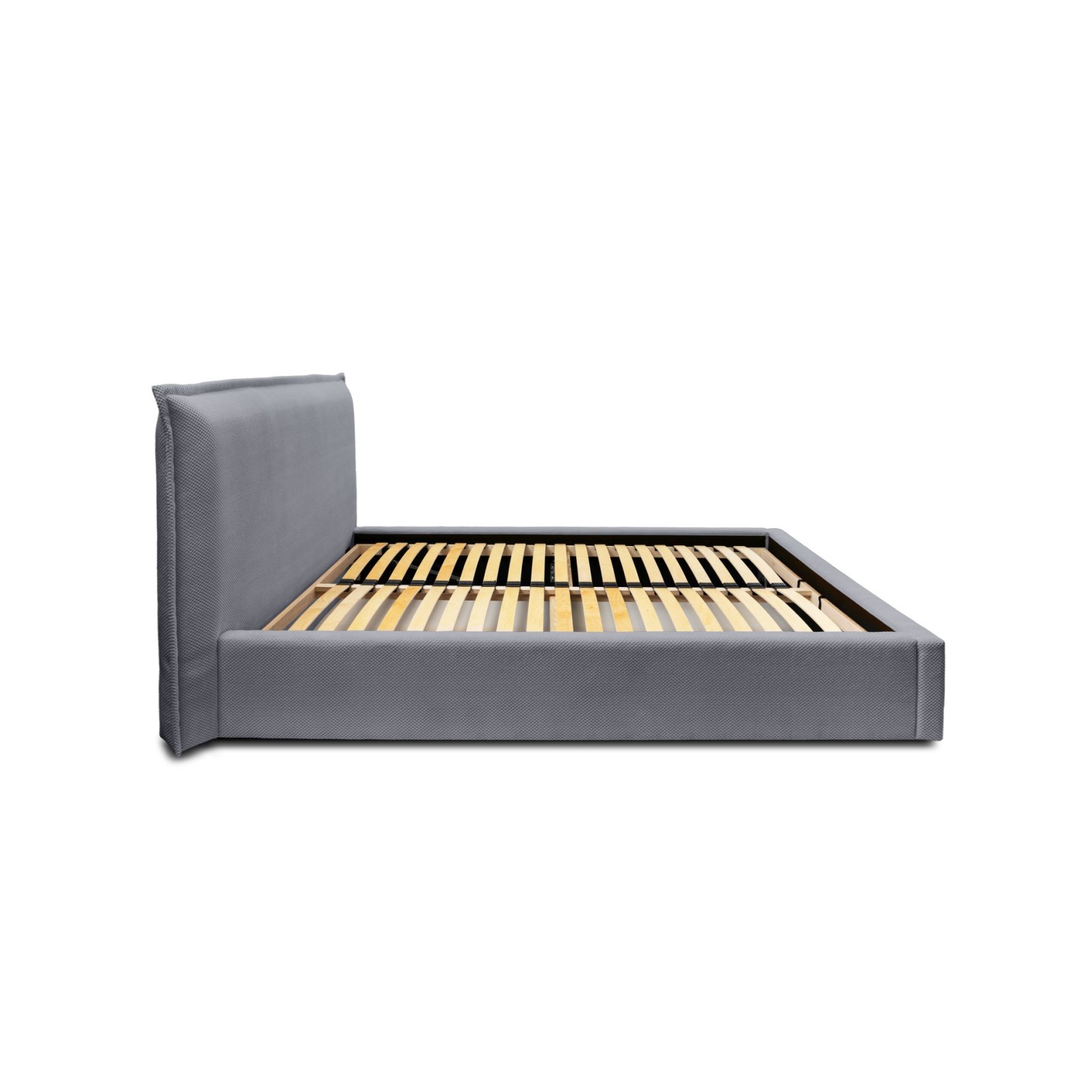 Polsterbett Renoa Strukturgewebe 140x200 mit Metallrahmen Pop 02