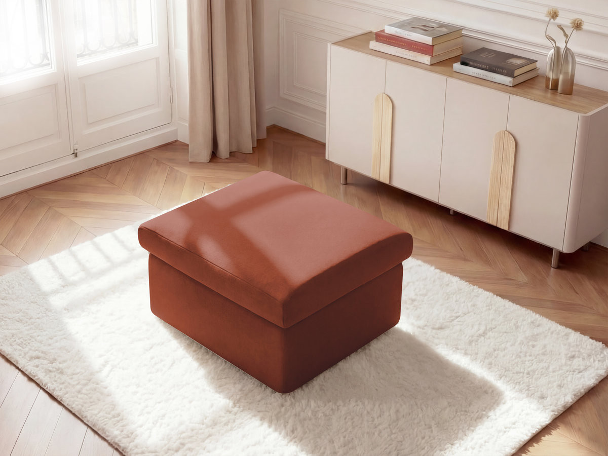 Bobochic Enore Pouf Cordsamt Rot