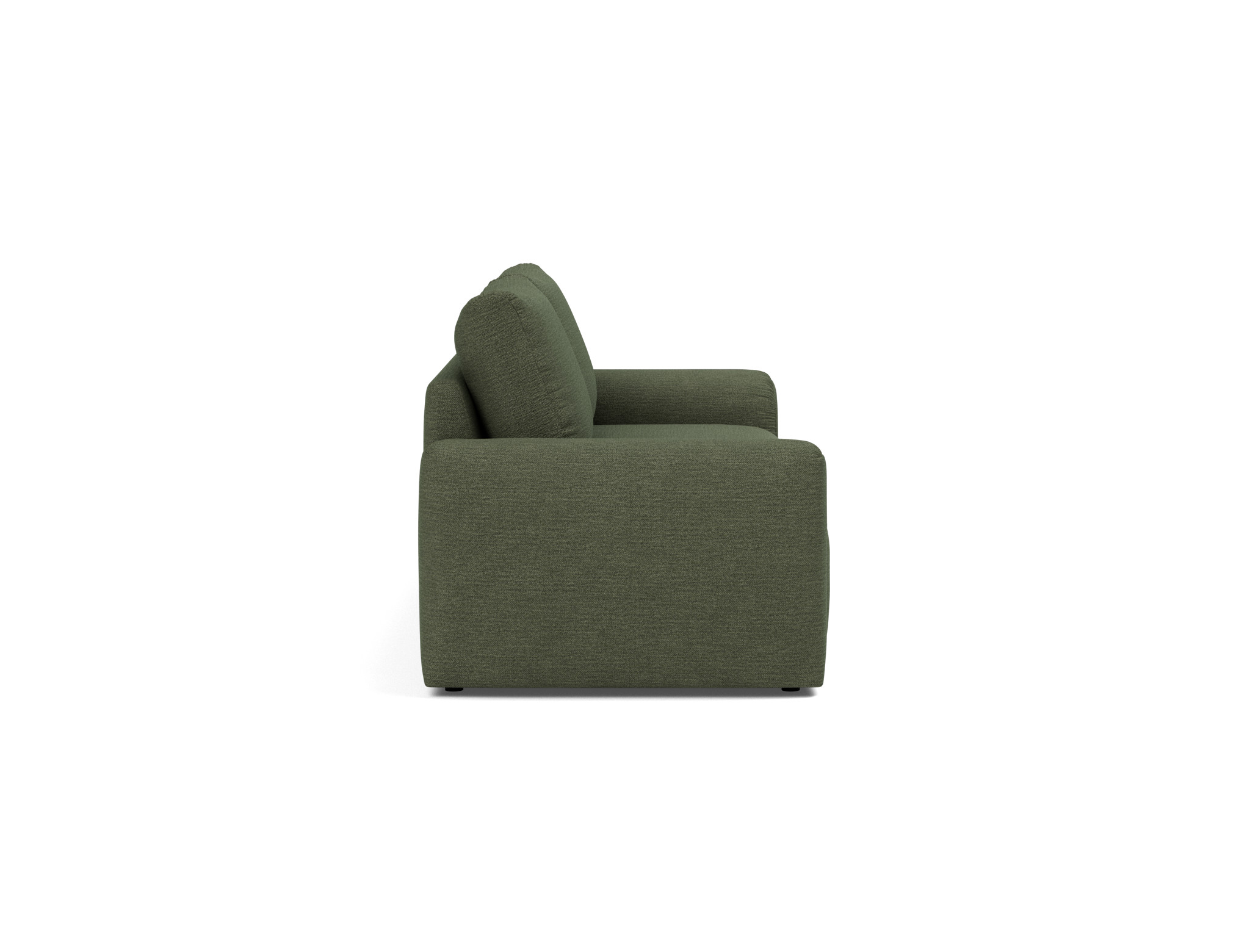 Schlafsofa Norum mit Chunky-Armlehnen Strukturierter Stoff Taura 353-Forest