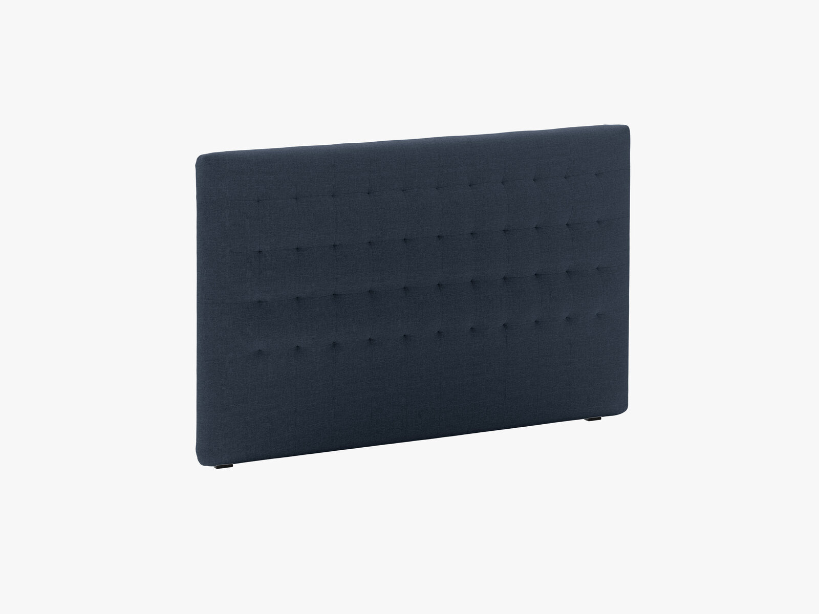 Micadoni Nova Samtiger Kopfteil 120 cm (H 95 cm) Strukturierter Stoff Liberty Marineblau 160x95