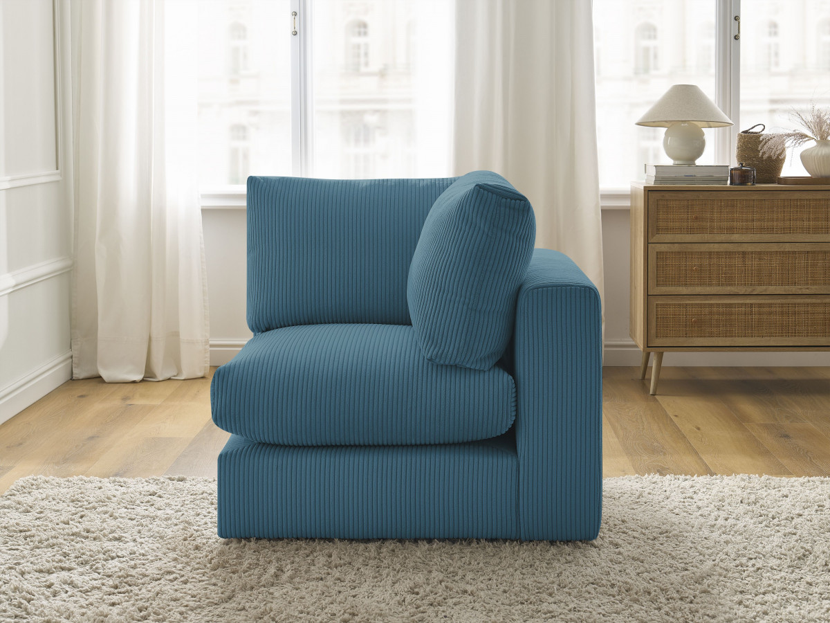Bobochic Paris Eckmodul Cordsamt Hellblau