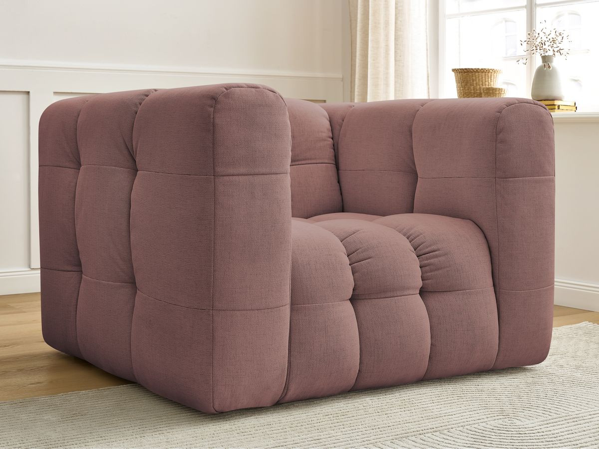 Bobochic Ulysse Sessel Stoff Rosa