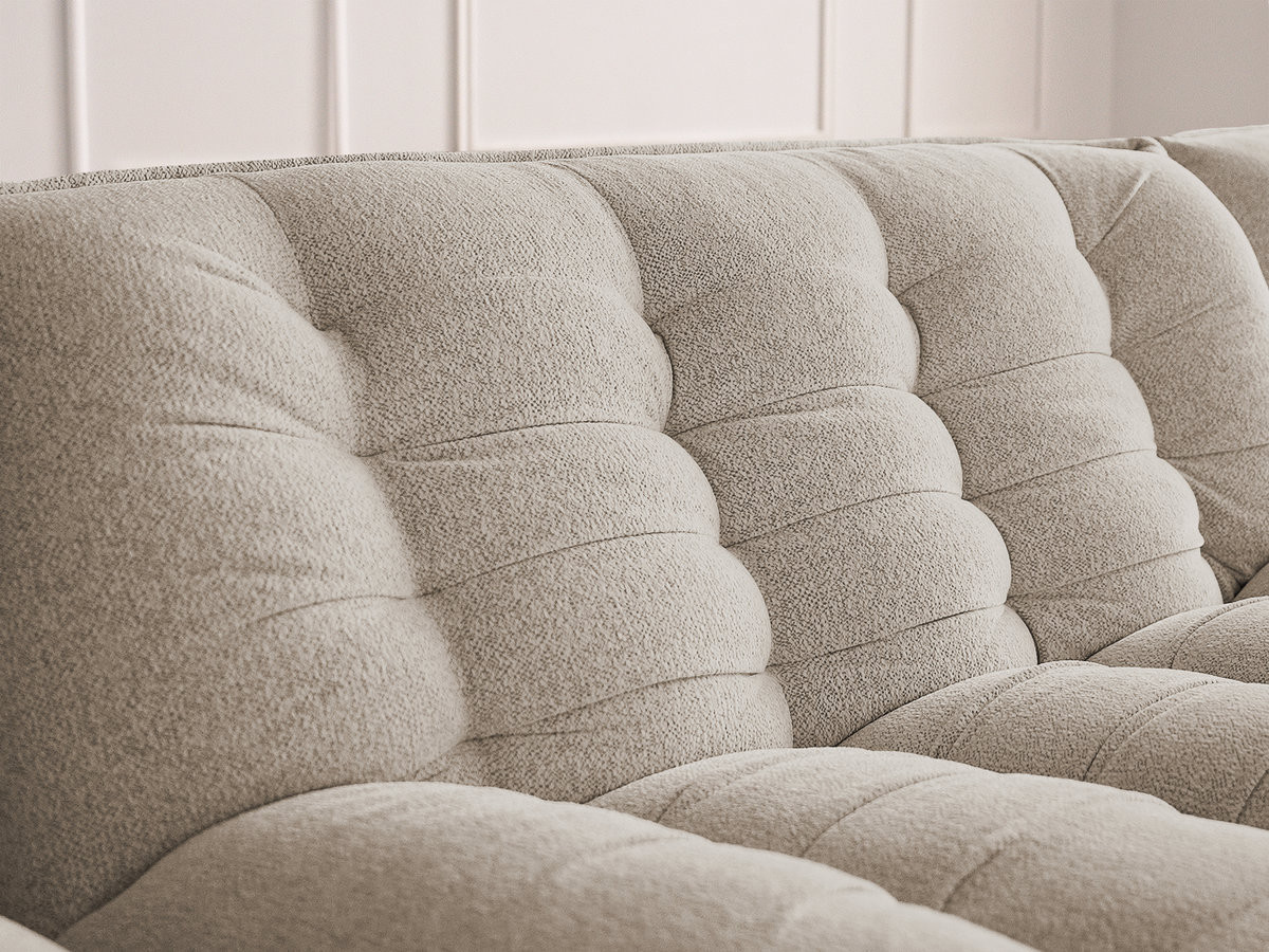 Bobochic Serena Ecksofa Melange-Stoff Taupe