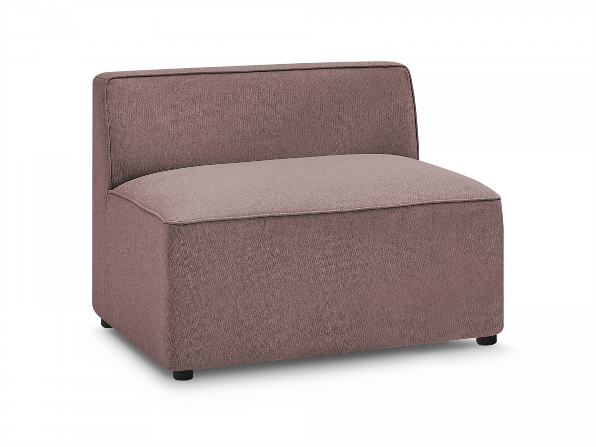 Bobochic Rousseau Sofamodul 1-Sitzer Melange-Stoff Rosa