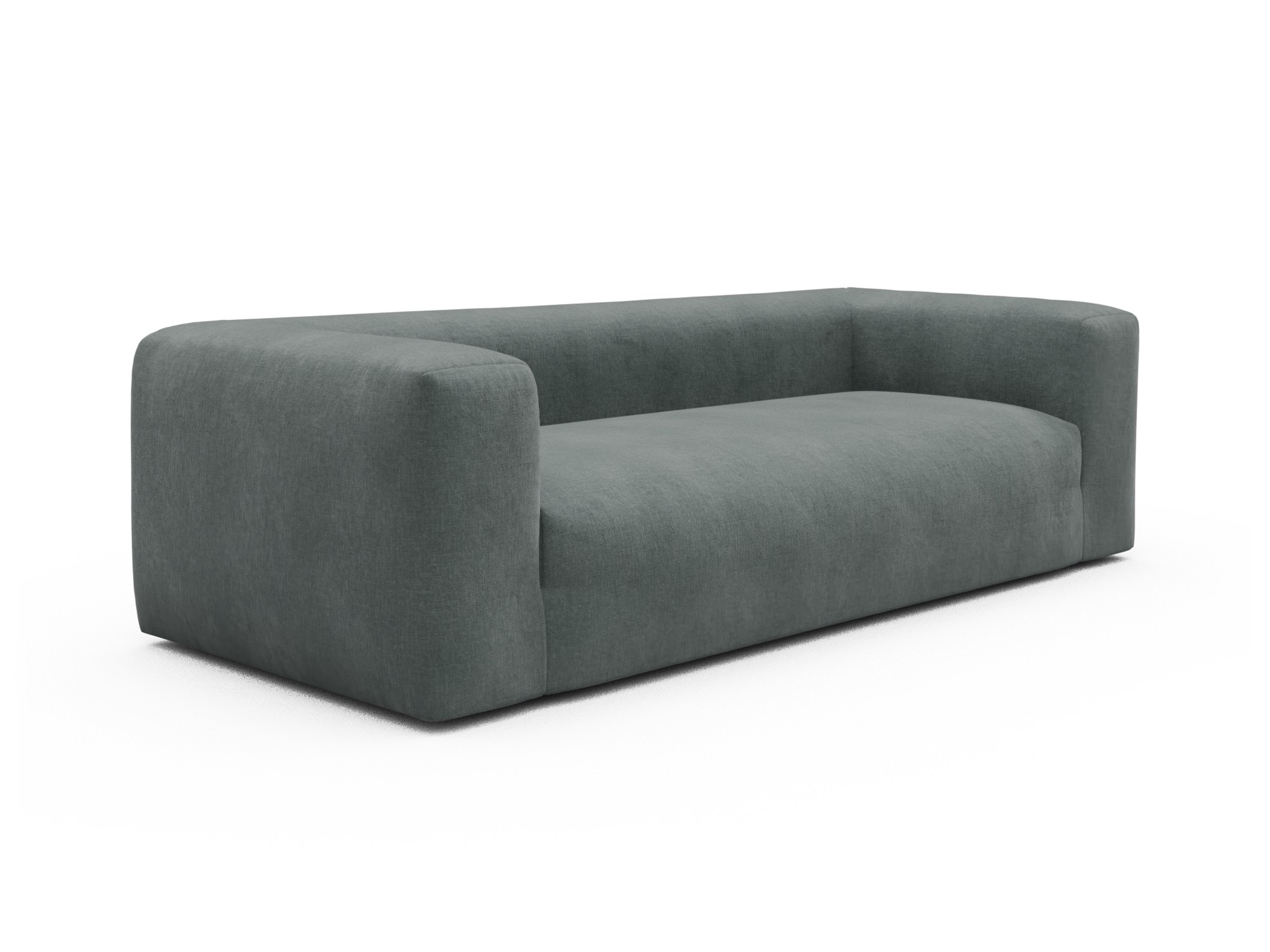 Skandi Home Sofa Fred 3-Sitzer Smooth-Silver-Grey moebelfaktor