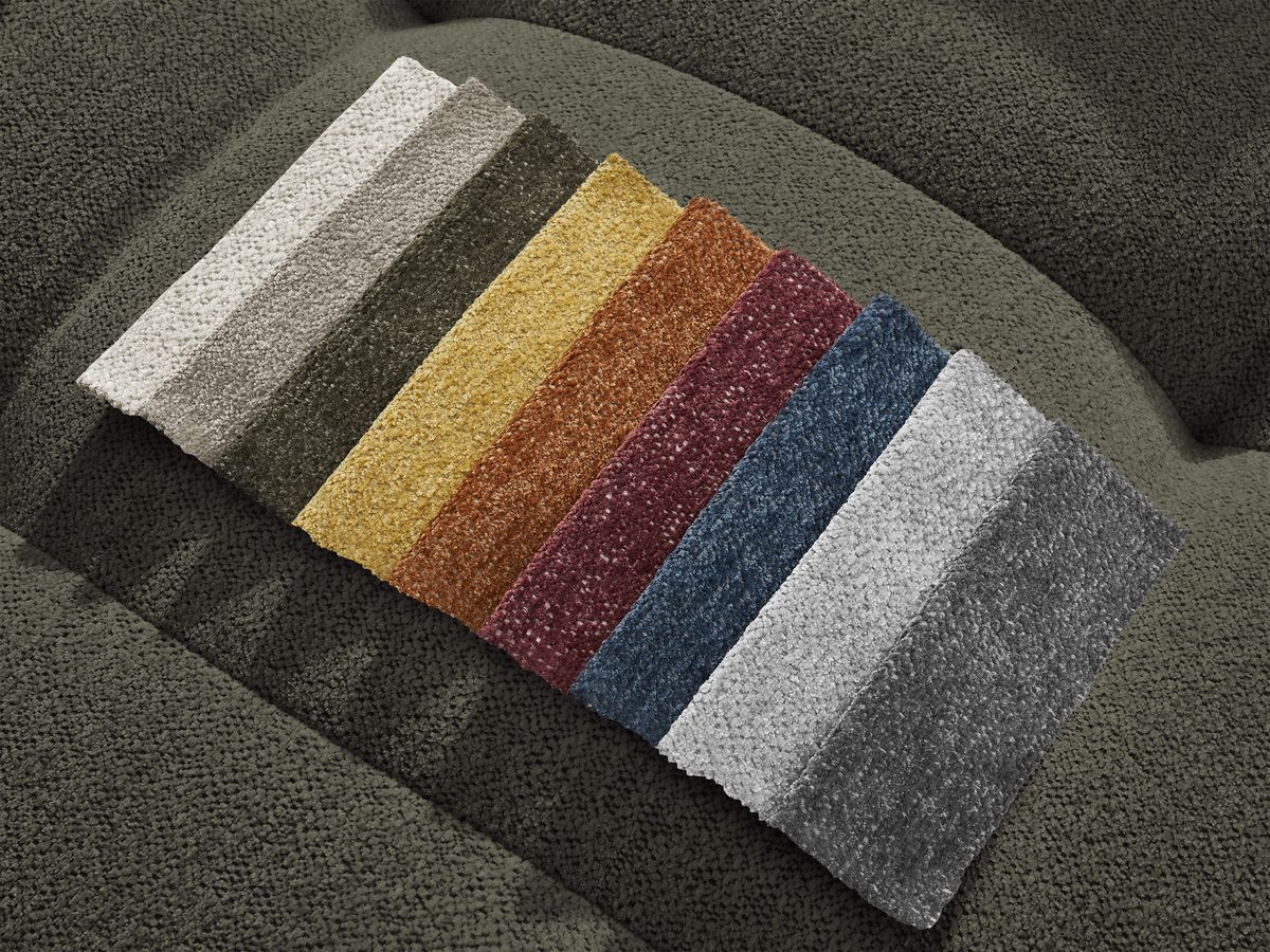 Bobochic Roxelane Pouf Melange-Stoff Grün