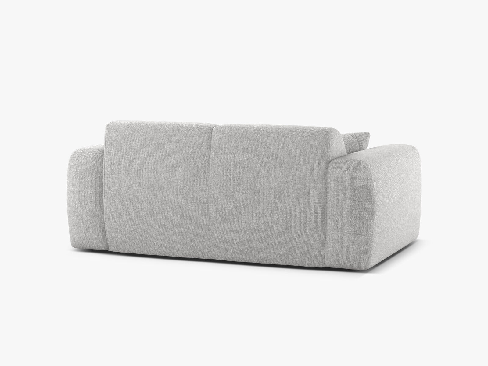 Micadoni Sofa Molino 2-Sitzer Chenille Eden Silber