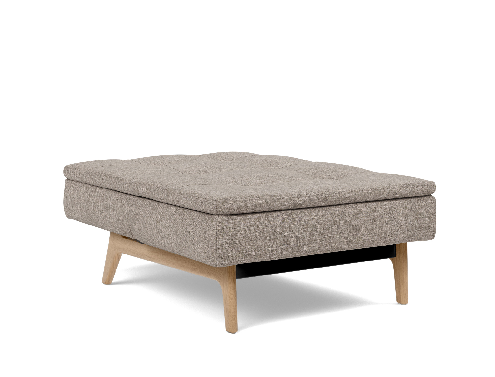 Sessel Dublexo Chenille Yuveno 472-Warm-Grey Beine Eiche