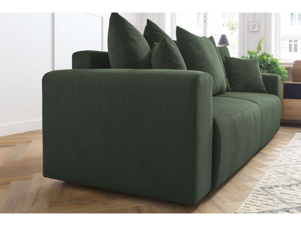Bobochic Envy Sofa 3-Sitzer Cordsamt Grün