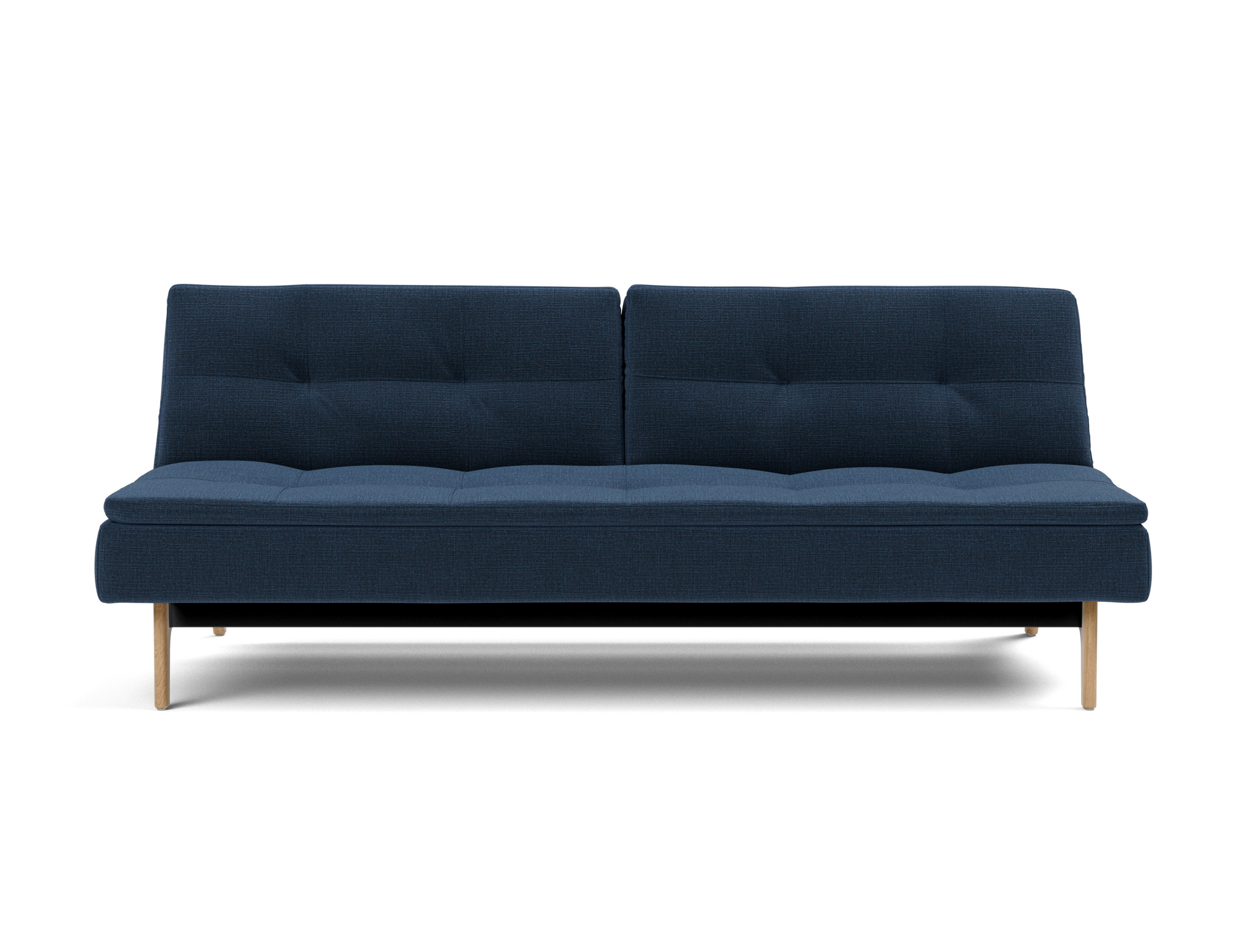 Schlafsofa Dublexo Chenille Esina 414-Indigo-Blue Beine Eiche